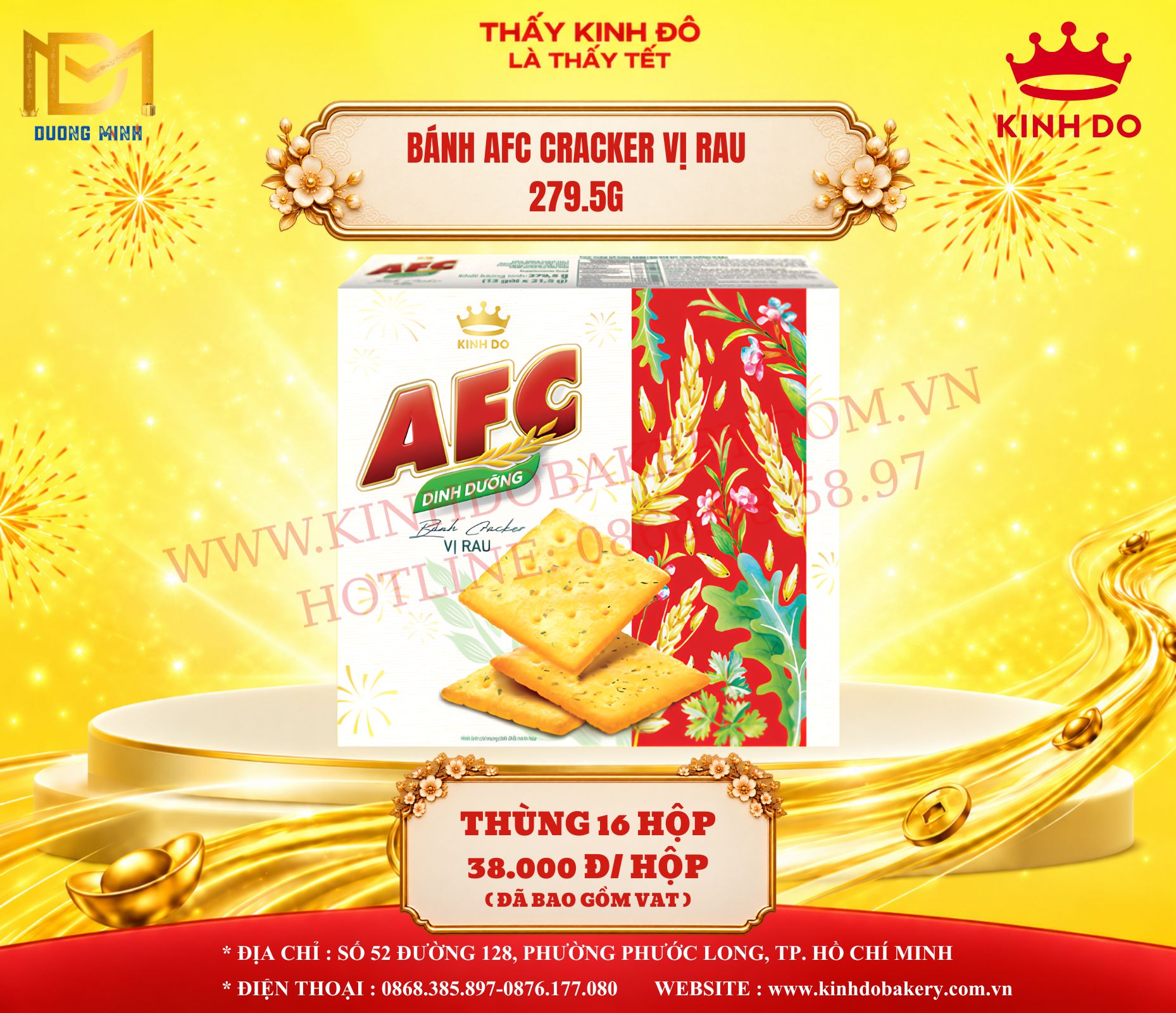 Bánh AFC Cracker Vị Rau 279.5g