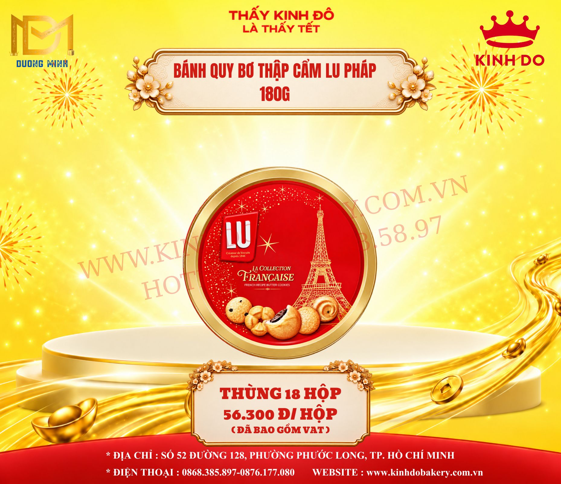Bánh Quy Bơ Thập Cẩm LU Pháp 180g