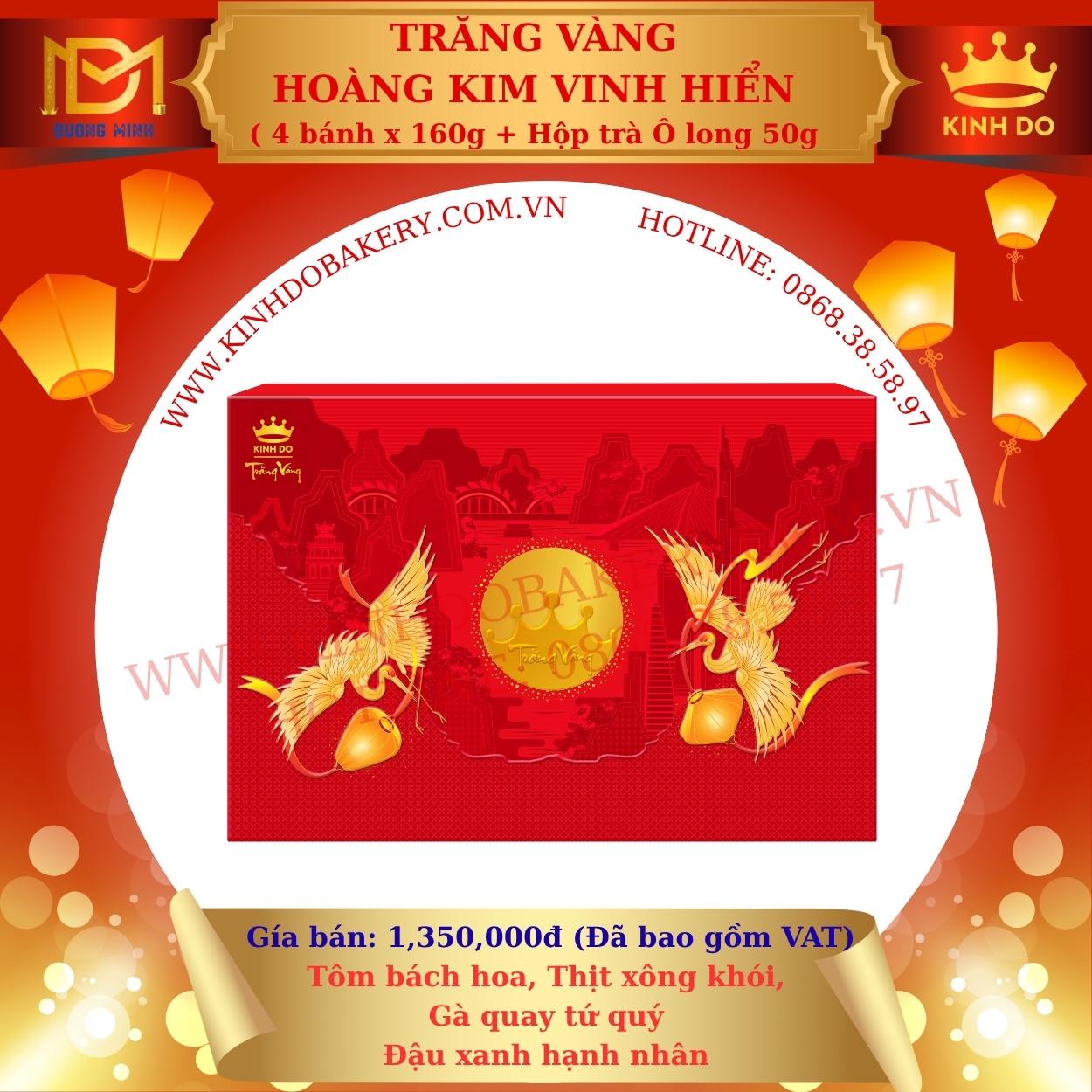 Bánh trung thu Kinh Đô Trăng Vàng Hoàng Kim Vinh Hiển ( HKD )
