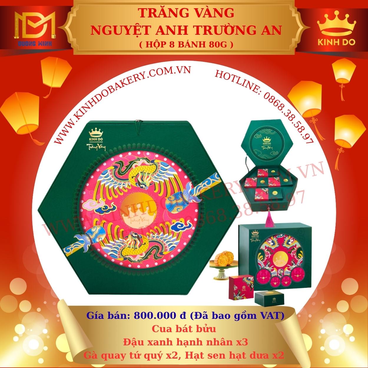 Bánh trung thu Kinh Đô Trăng vàng Nguyệt Ánh Trường An ( NANY )