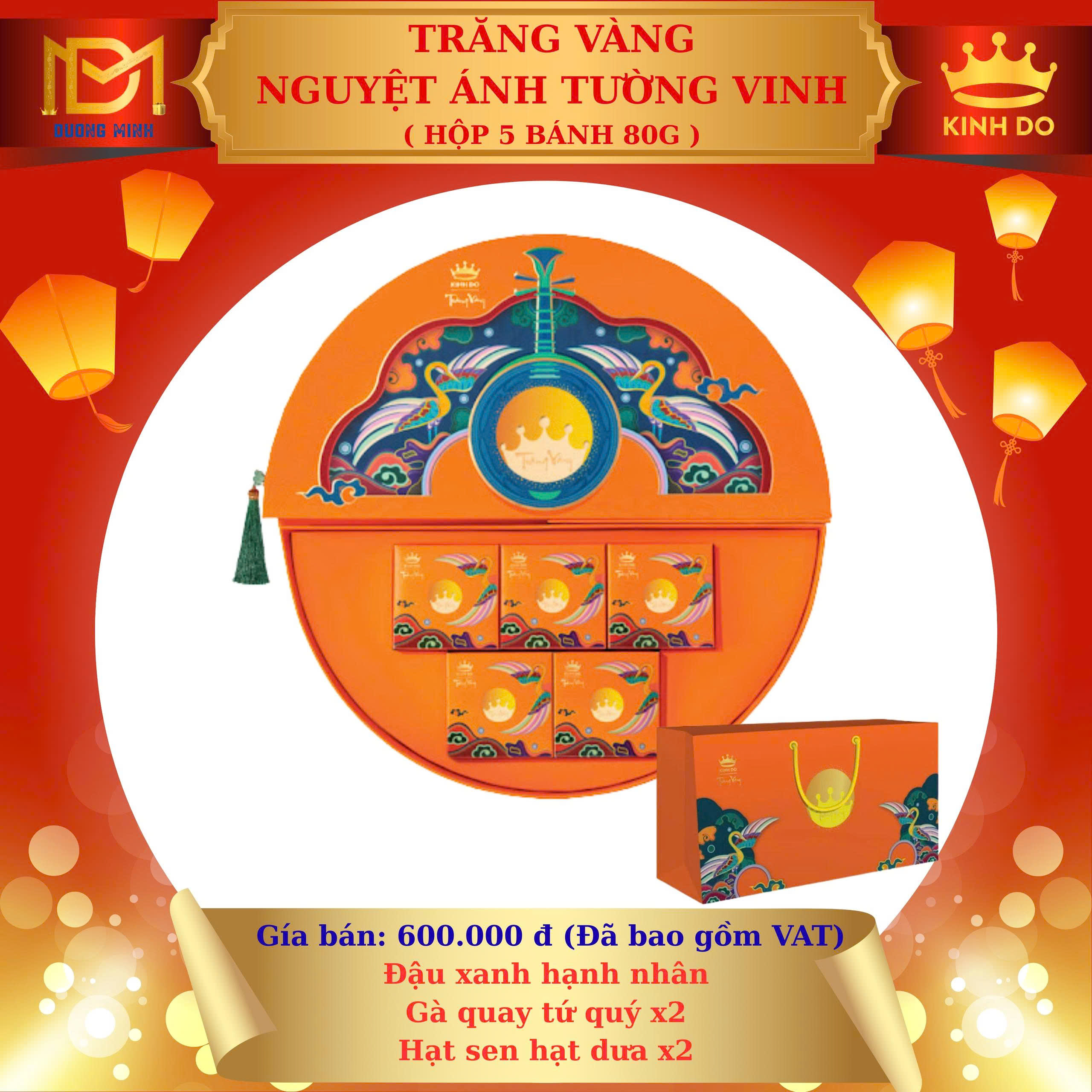 Bánh trung thu Kinh Đô Trăng vàng Nguyệt Ánh Tường Vinh ( NATV )