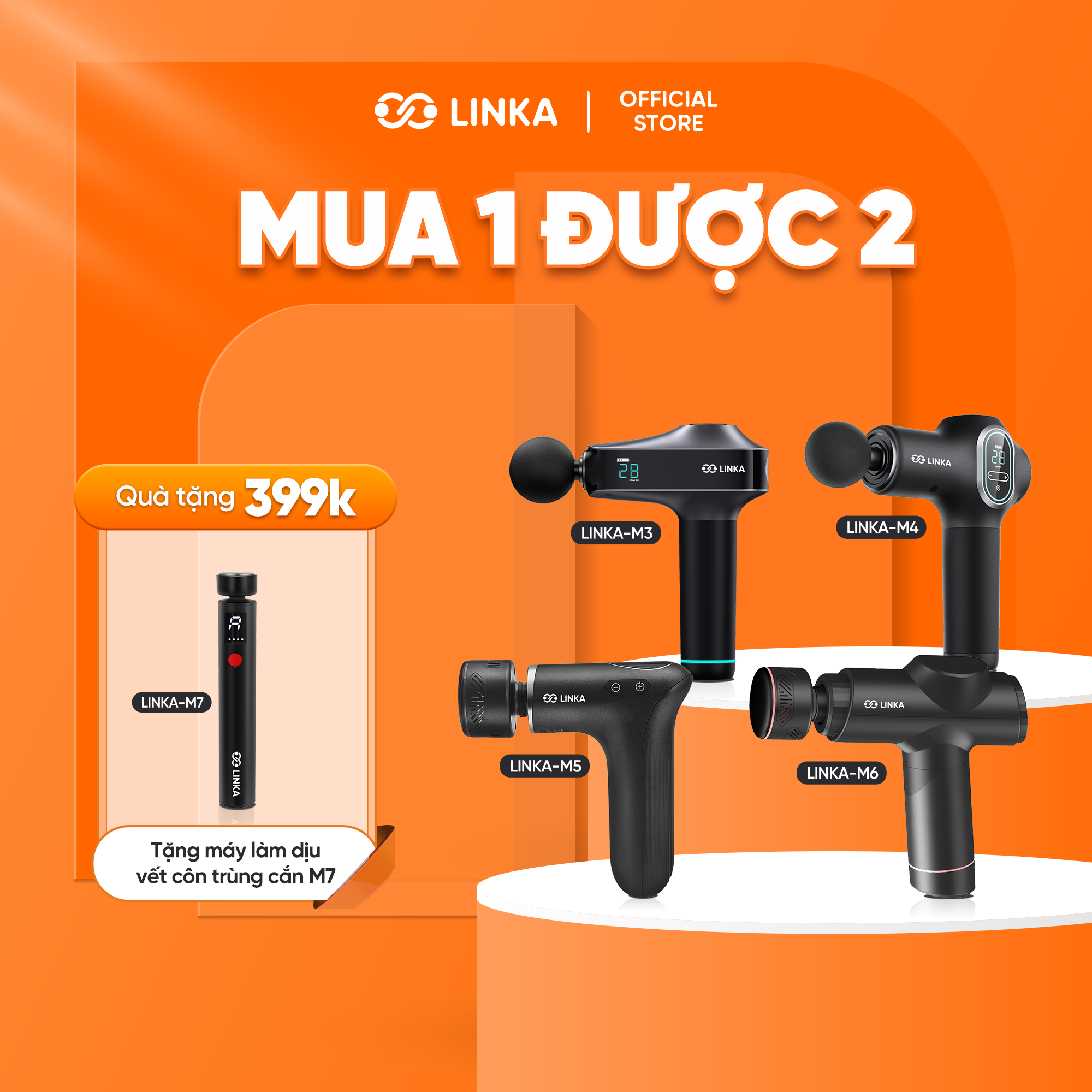 Mua Máy Máy Mát Xa Cầm Tay Linka Tặng Máy Làm Dịu Vết Côn Trùng Cắn M7? Tin Được Không?