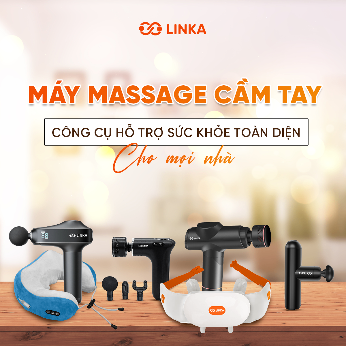 Máy massage cầm tay - Công cụ hỗ trợ sức khỏe toàn diện cho mọi nhà