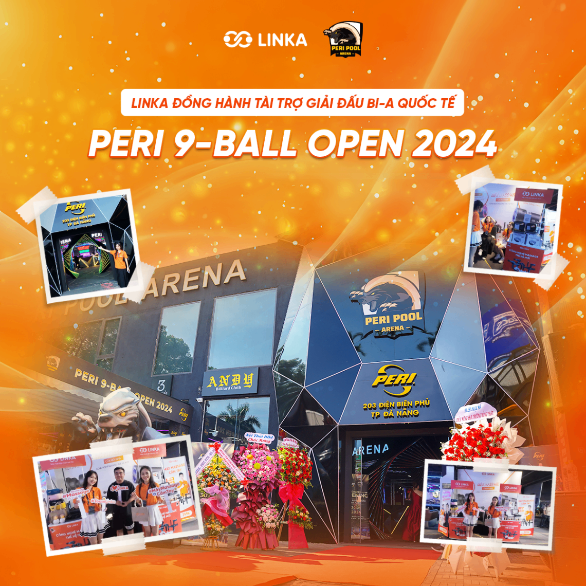LINKA đồng hành tài trợ giải đấu Bi a quốc tế PERI 9-BALL OPEN 2024