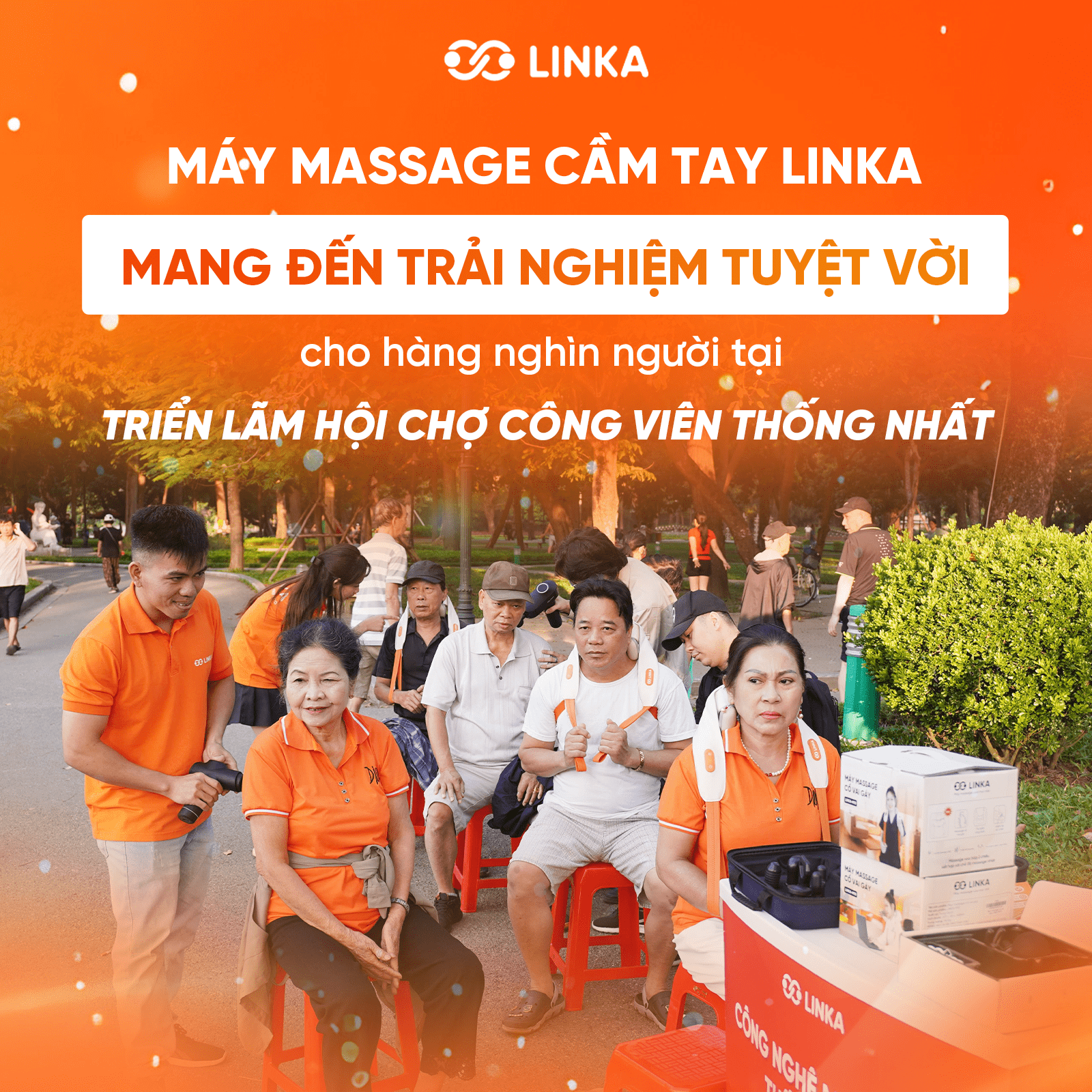 MÁY MASSAGE LINKA GÓP MẶT TẠI TRIỂN LÃM HỘI CHỢ CÔNG VIÊN THỐNG NHẤT 2024