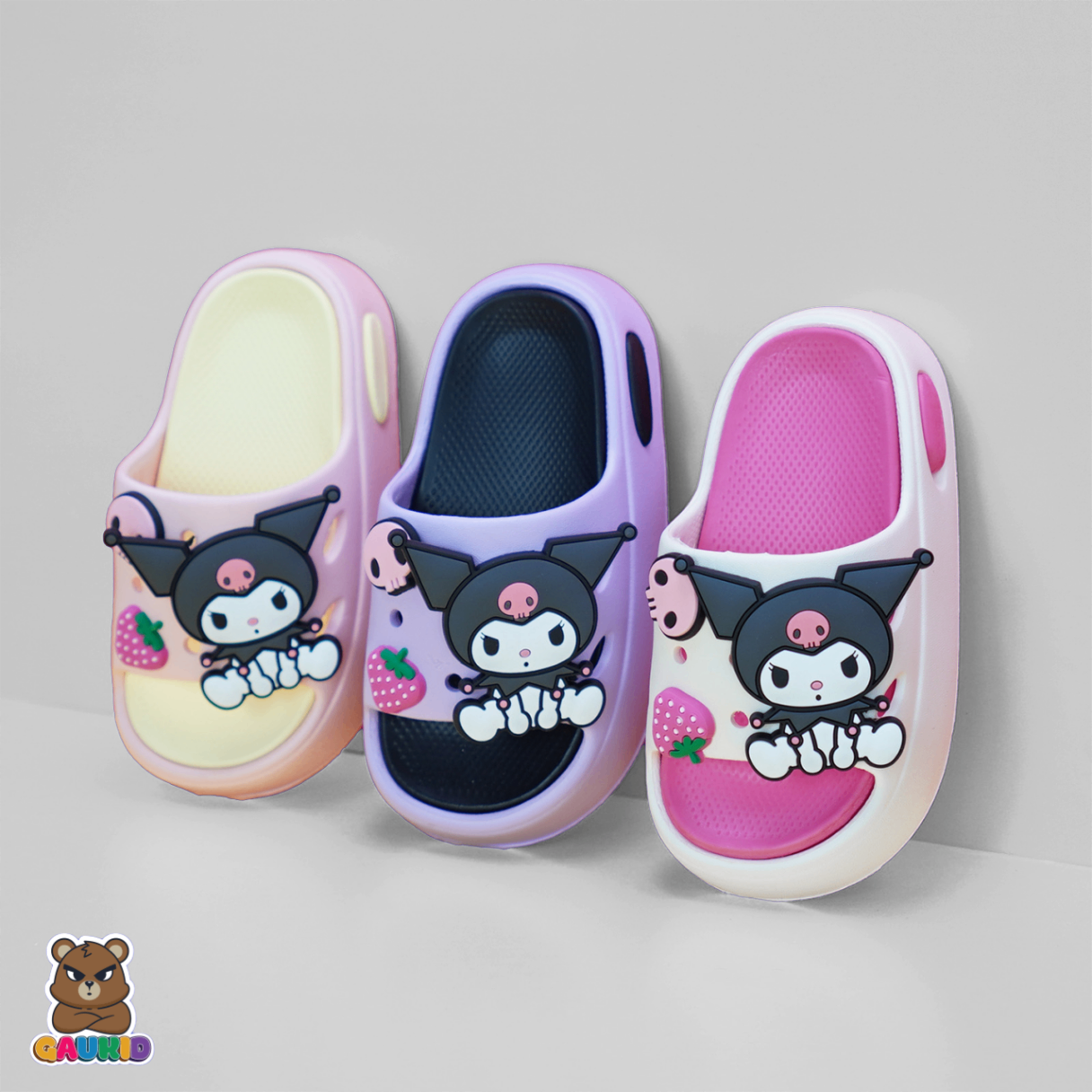 Dép Bánh Mì Kuromi Cho Bé Gái GAUKID-G07