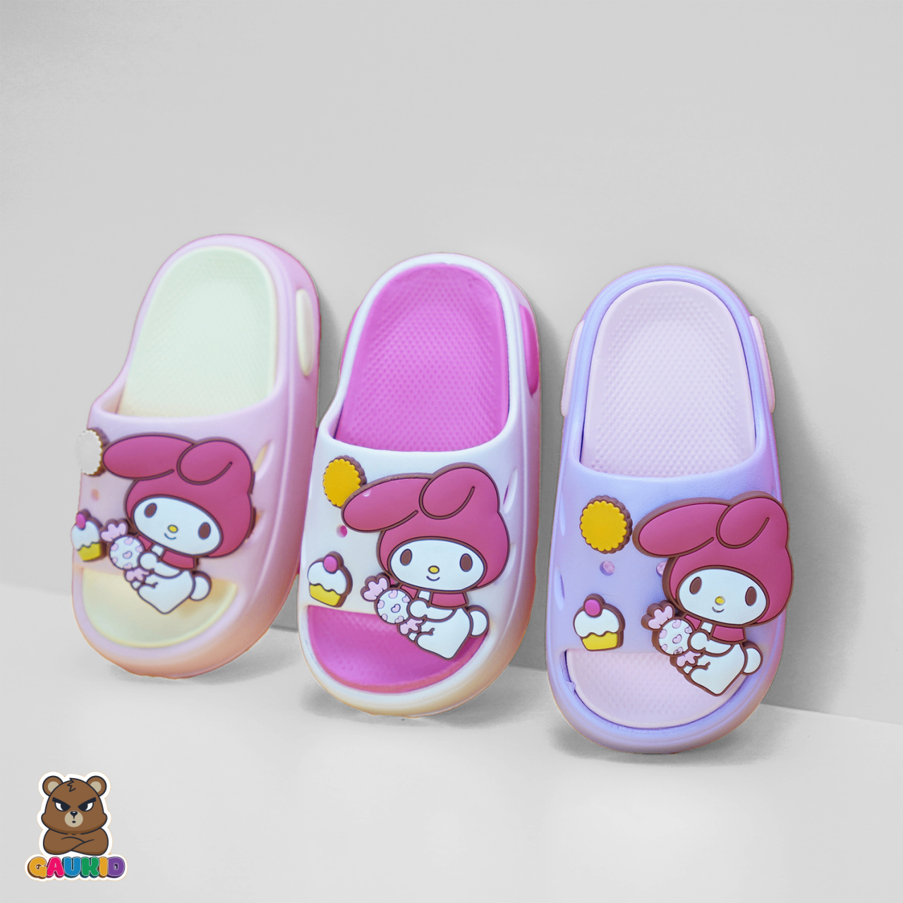 Dép Bánh Mì Thỏ Melody Cho Bé Gái GAUKID-G08