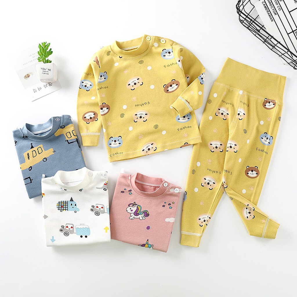 Bộ cotton cạp cao