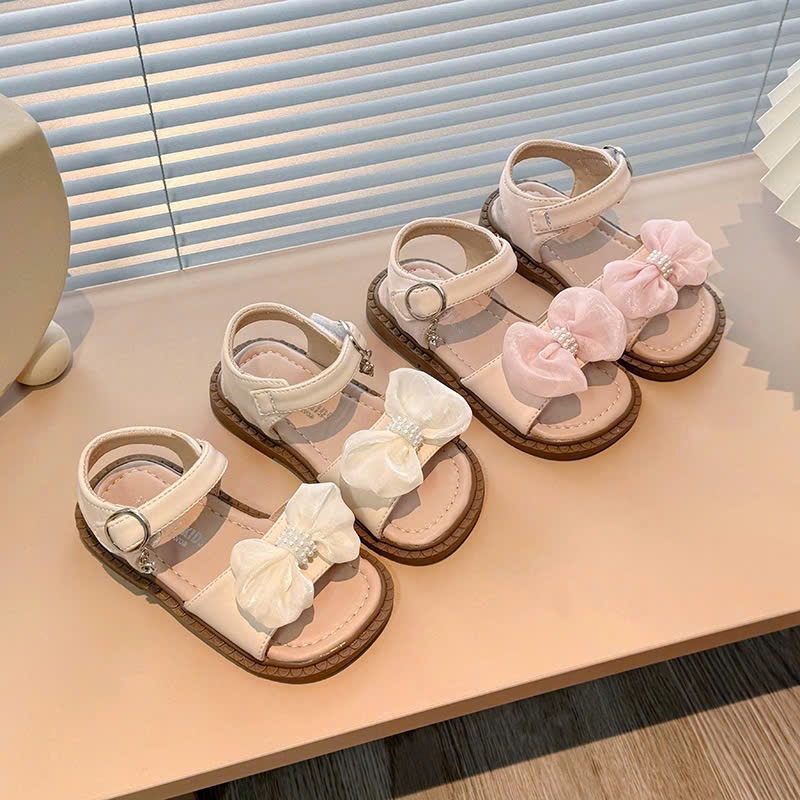 Sandal Nơ Ren Chuỗi Hạt