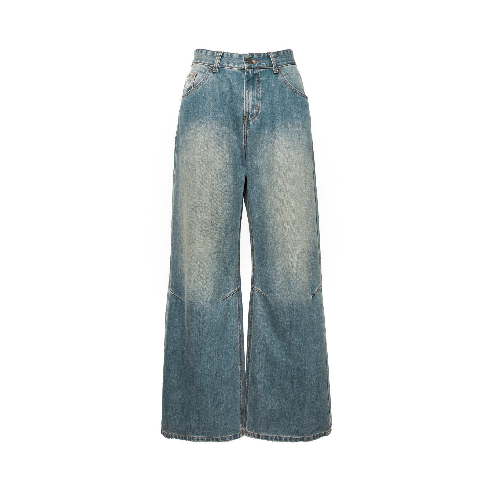 LOW-RISE JEANS BLUE