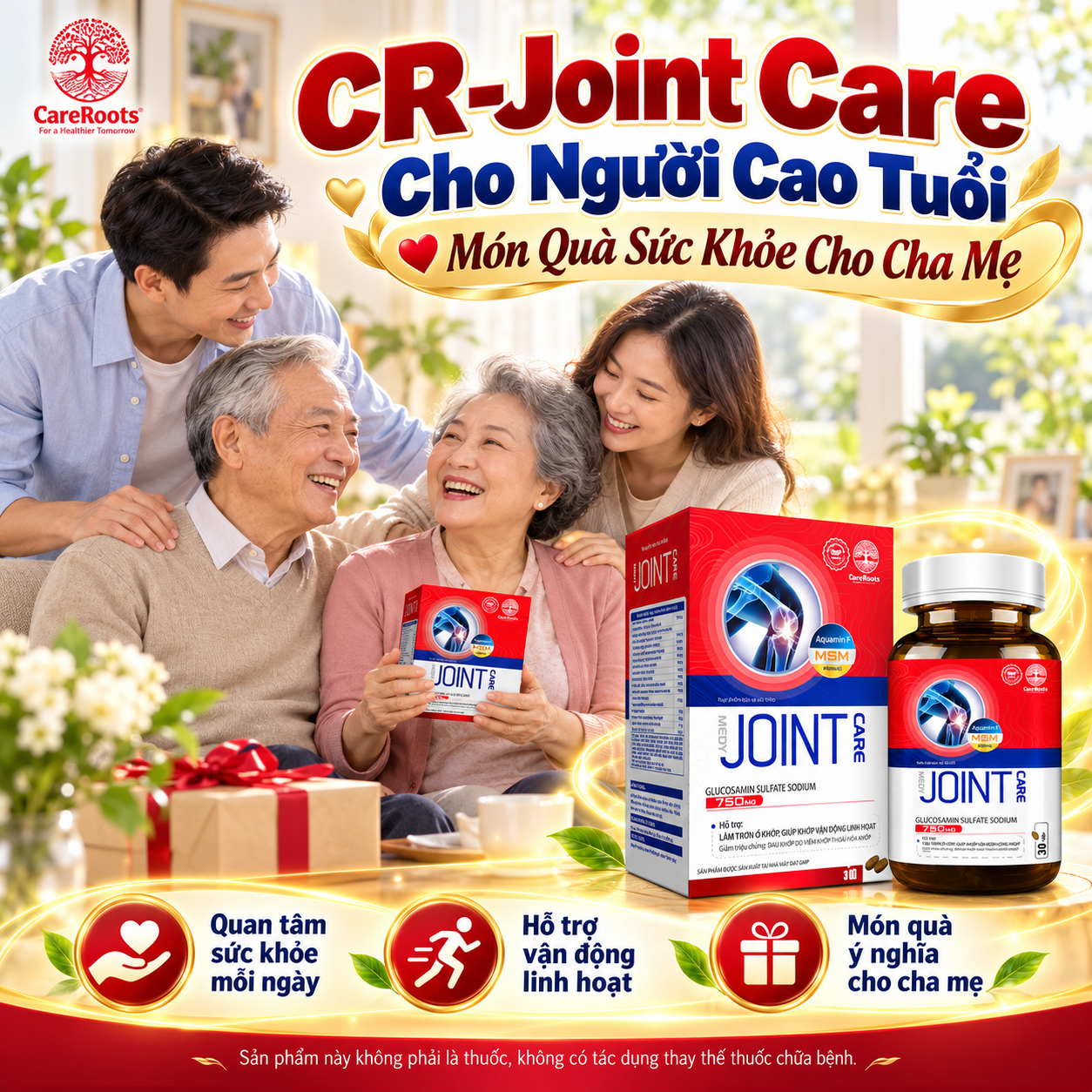 CR-Joint Care Cho Người Cao Tuổi Món Quà Sức Khỏe Cho Cha Mẹ