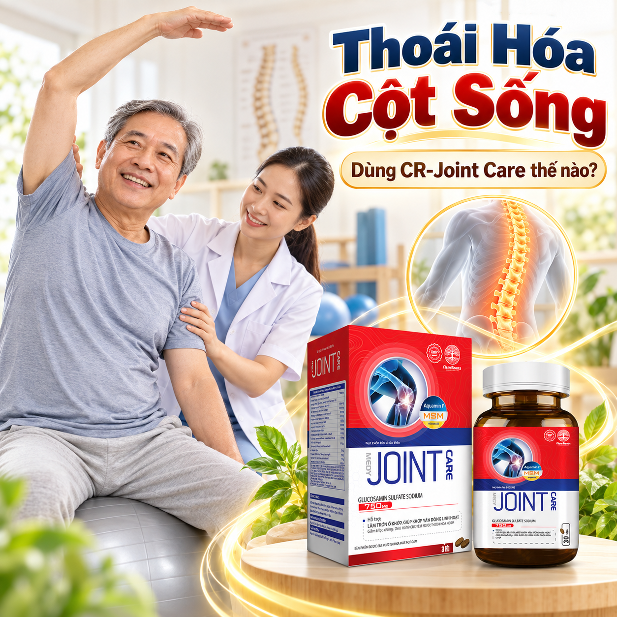 CR-Joint Care Cho Người Thoái Hóa Cột Sống Cách Dùng Và Lưu Ý