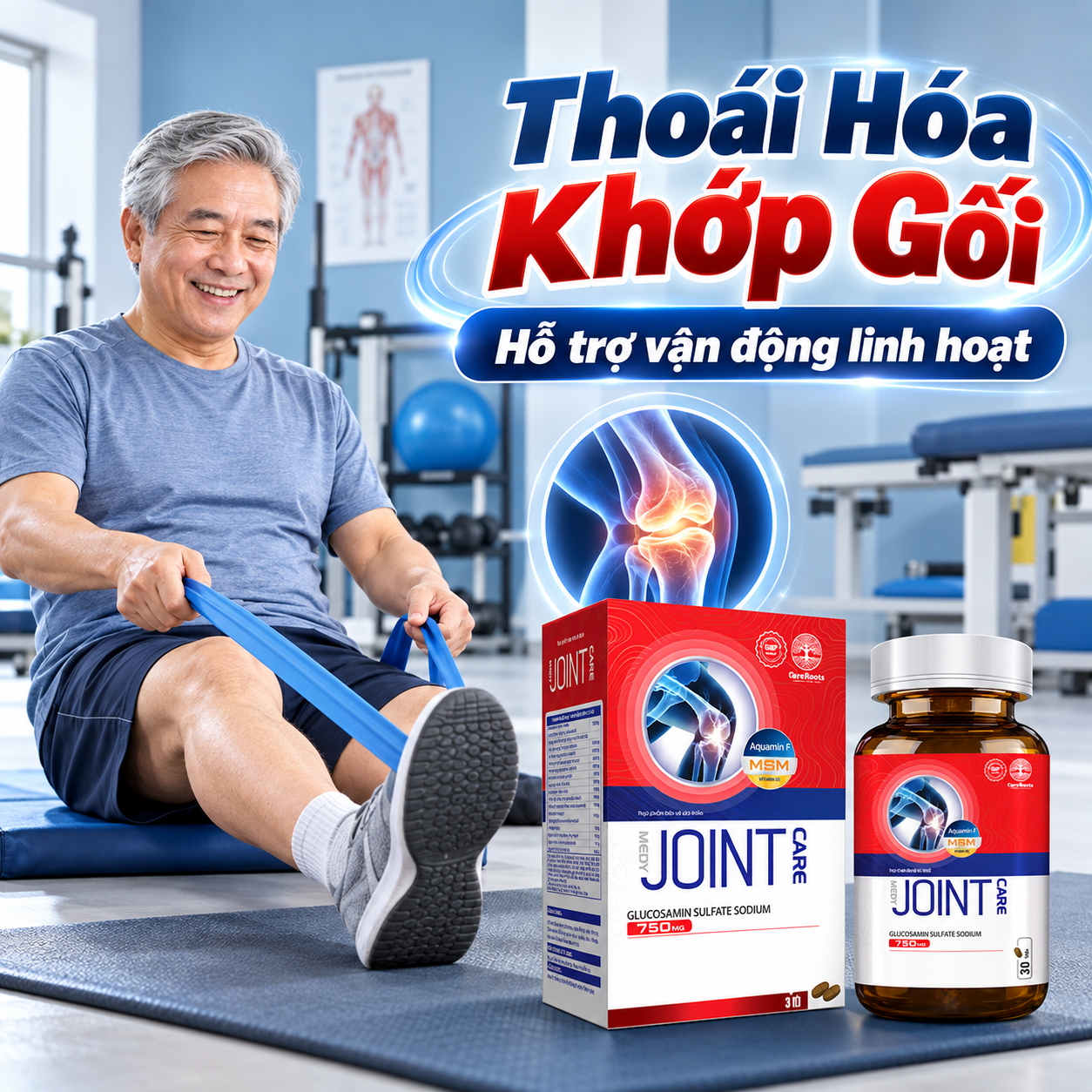 CR-Joint Care Cho Người Thoái Hóa Khớp Gối Hỗ Trợ Vận Động Linh Hoạt