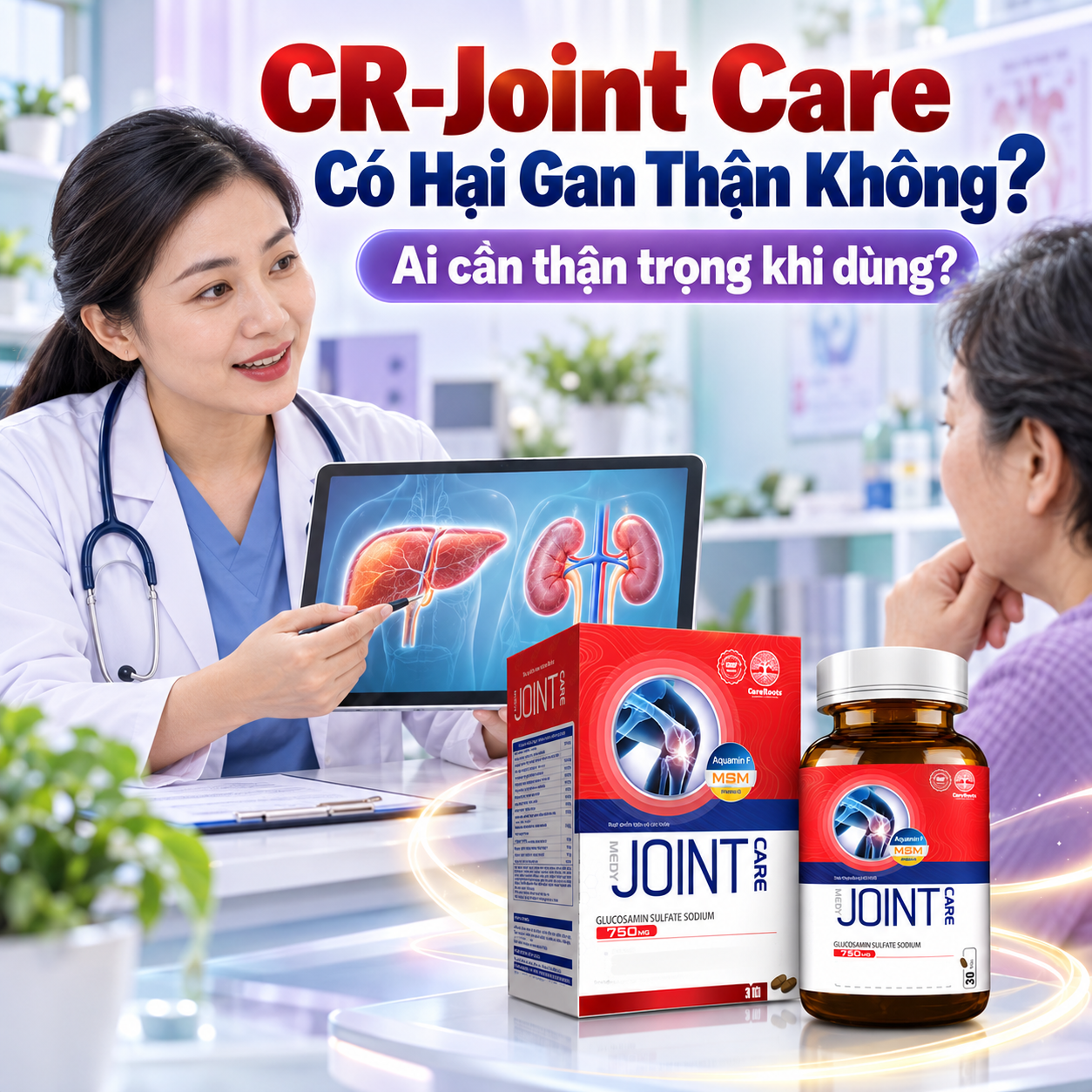 CR-Joint Care Có Hại Gan Thận Không Và Ai Cần Thận Trọng Khi Dùng