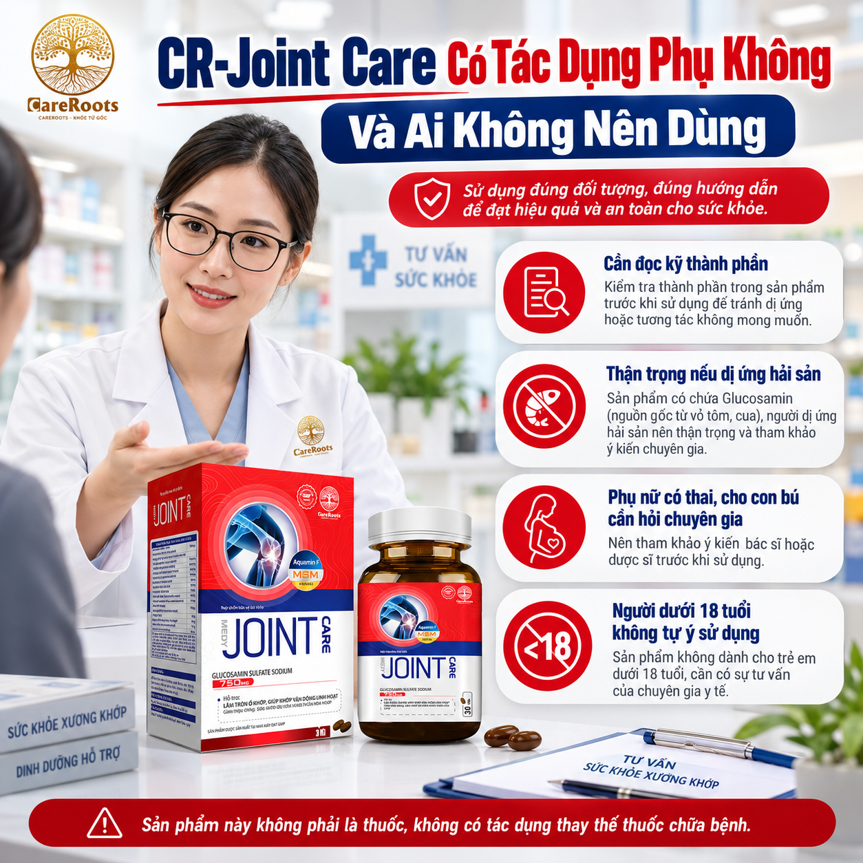 CR-Joint Care Có Tác Dụng Phụ Không Và Ai Không Nên Dùng