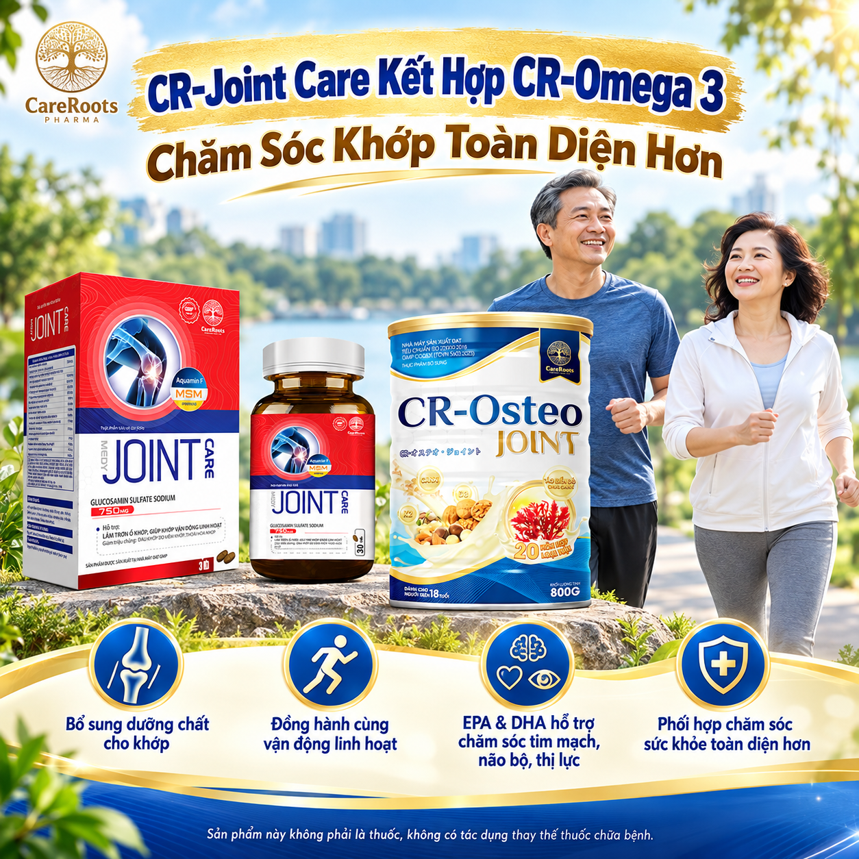 CR-Joint Care Kết Hợp CR-Omega 3 Chăm Sóc Khớp Toàn Diện Hơn