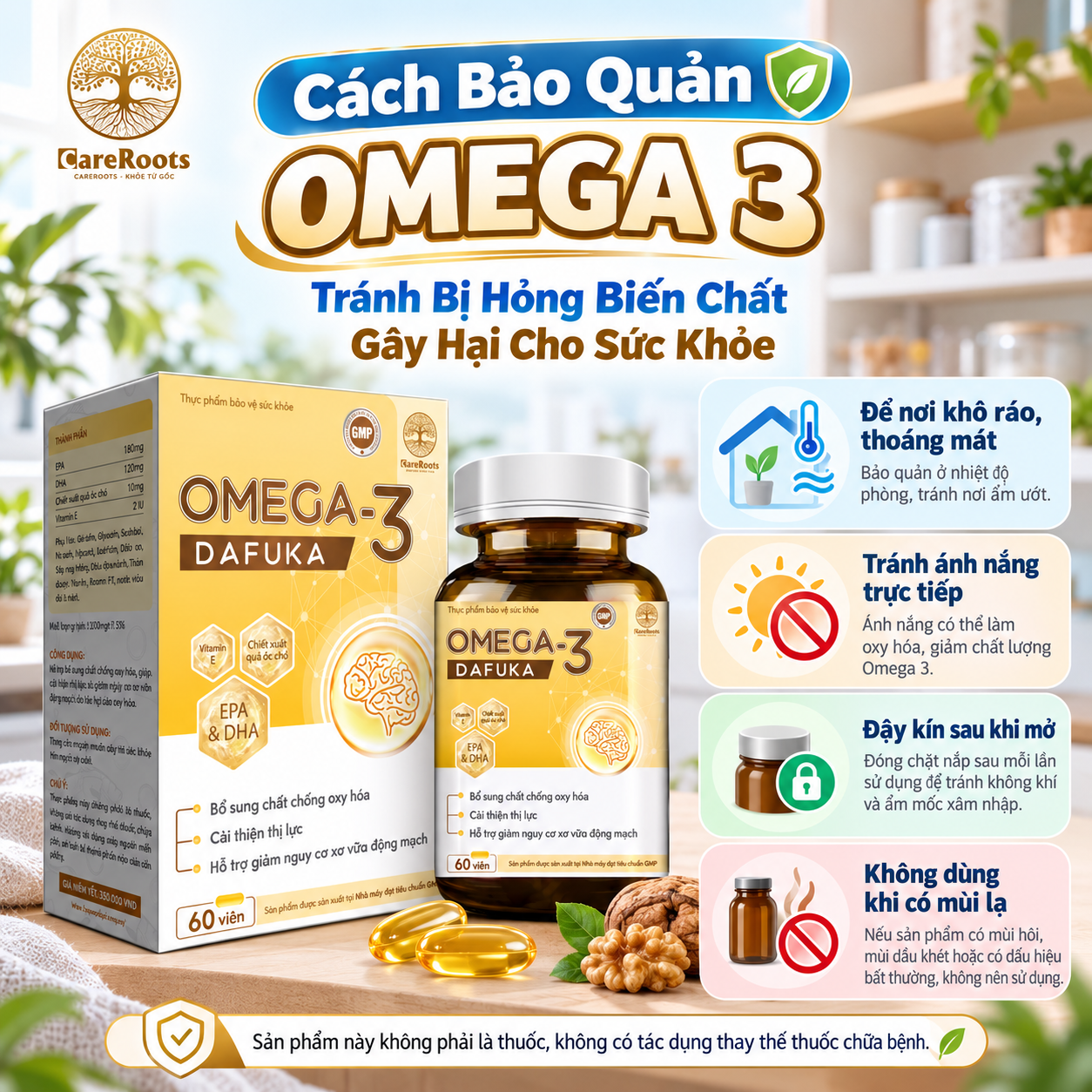 Cách Bảo Quản Omega 3 Tránh Bị Hỏng Biến Chất Gây Hại Cho Sức Khỏe