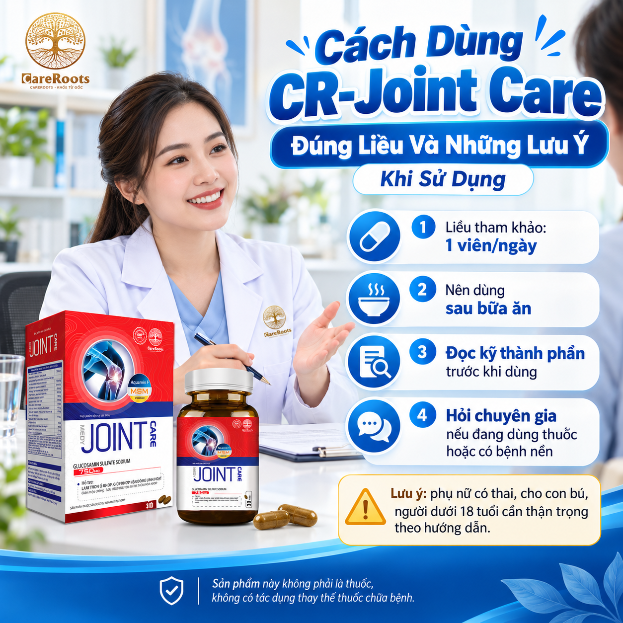 Cách Dùng CR-Joint Care Đúng Liều Và Những Lưu Ý Khi Sử Dụng