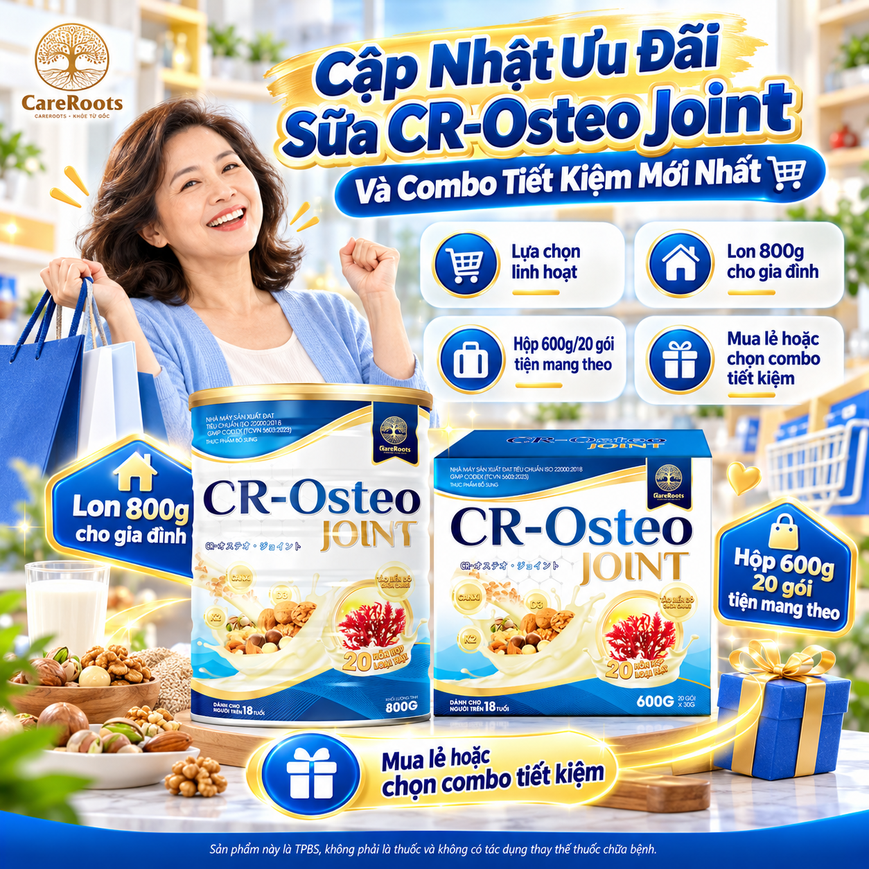 Cập Nhật Ưu Đãi Sữa CR-Osteo Joint Và Combo Tiết Kiệm Mới Nhất
