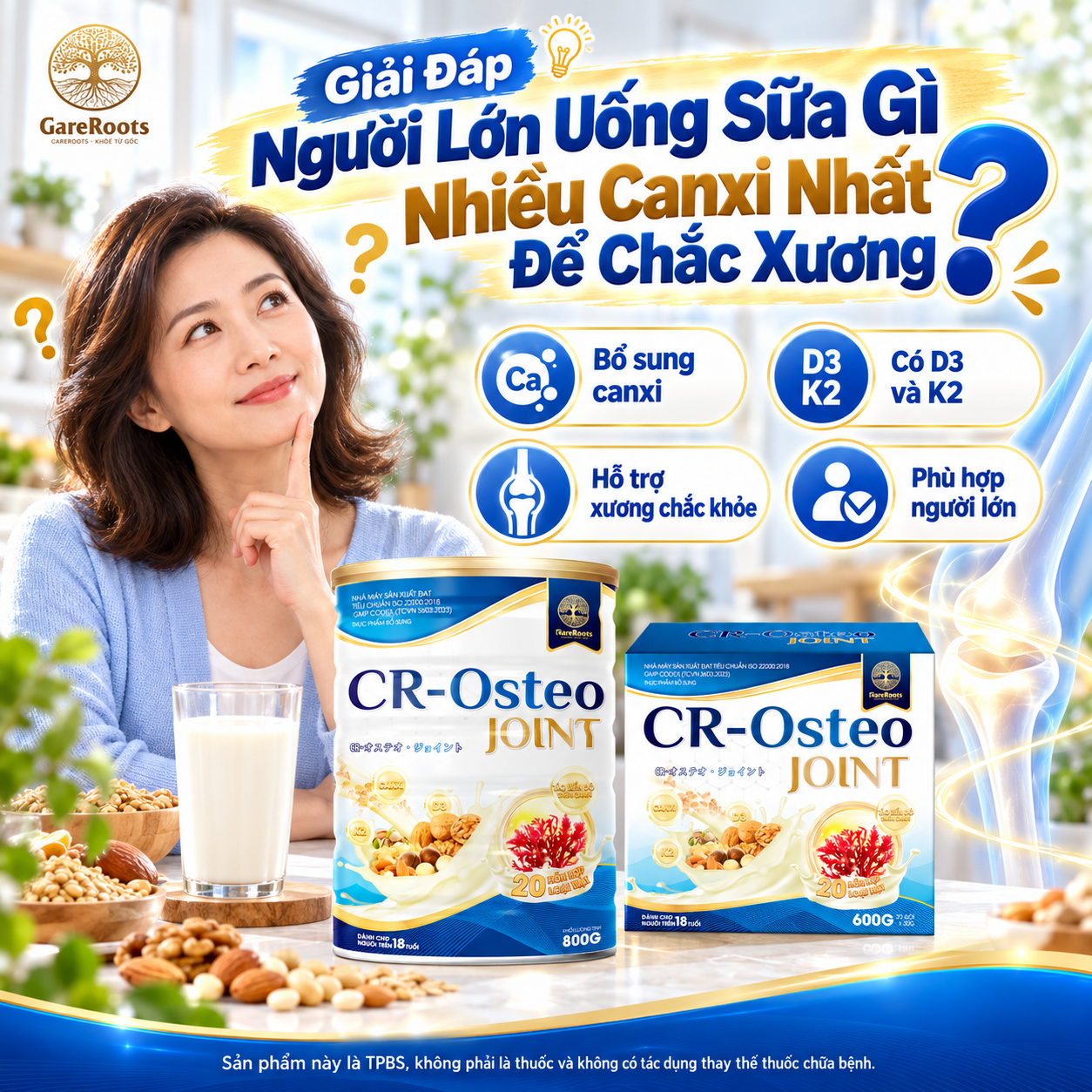 Giải Đáp Người Lớn Uống Sữa Gì Nhiều Canxi Nhất Để Chắc Xương