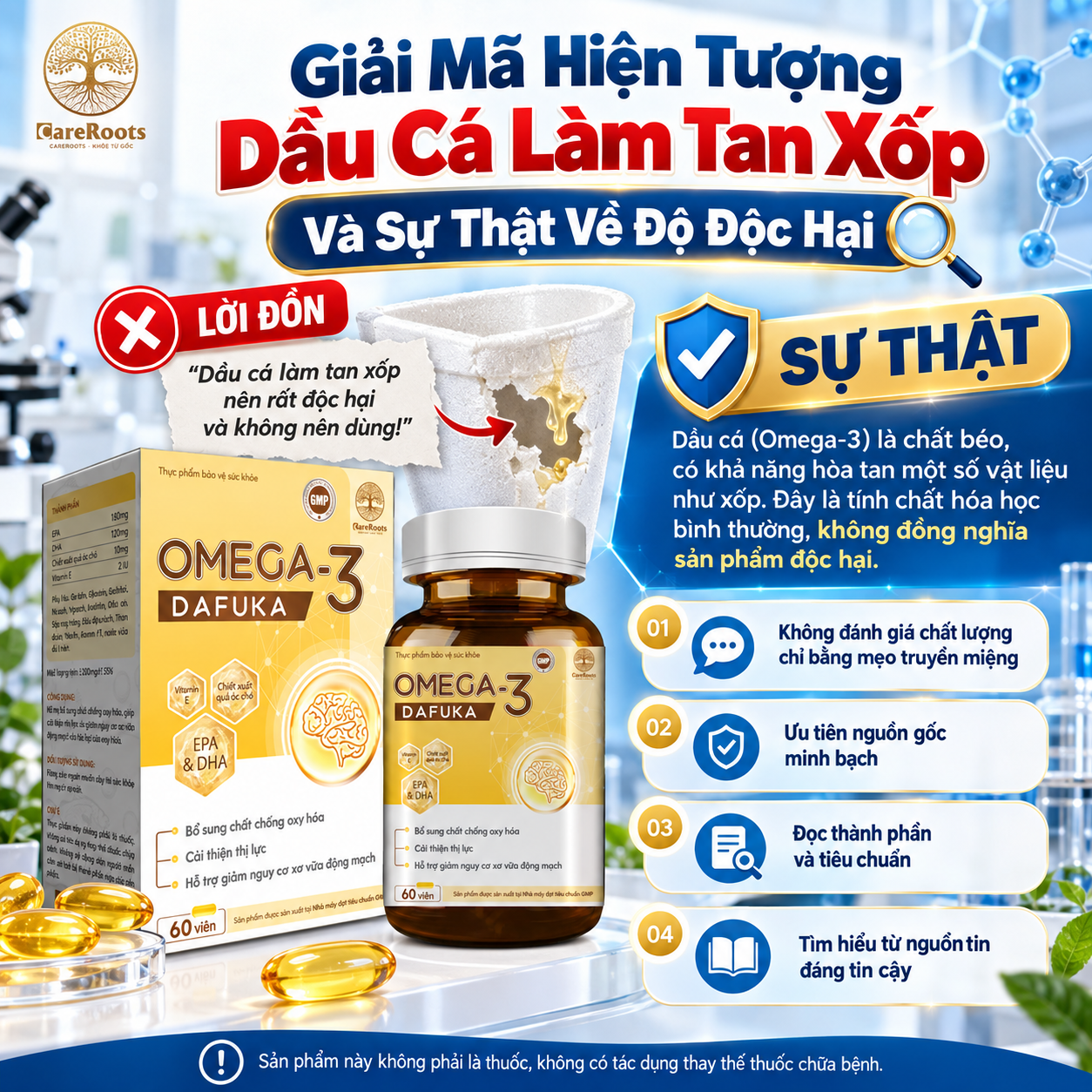 Giải Mã Hiện Tượng Dầu Cá Làm Tan Xốp Và Sự Thật Về Độ Độc Hại