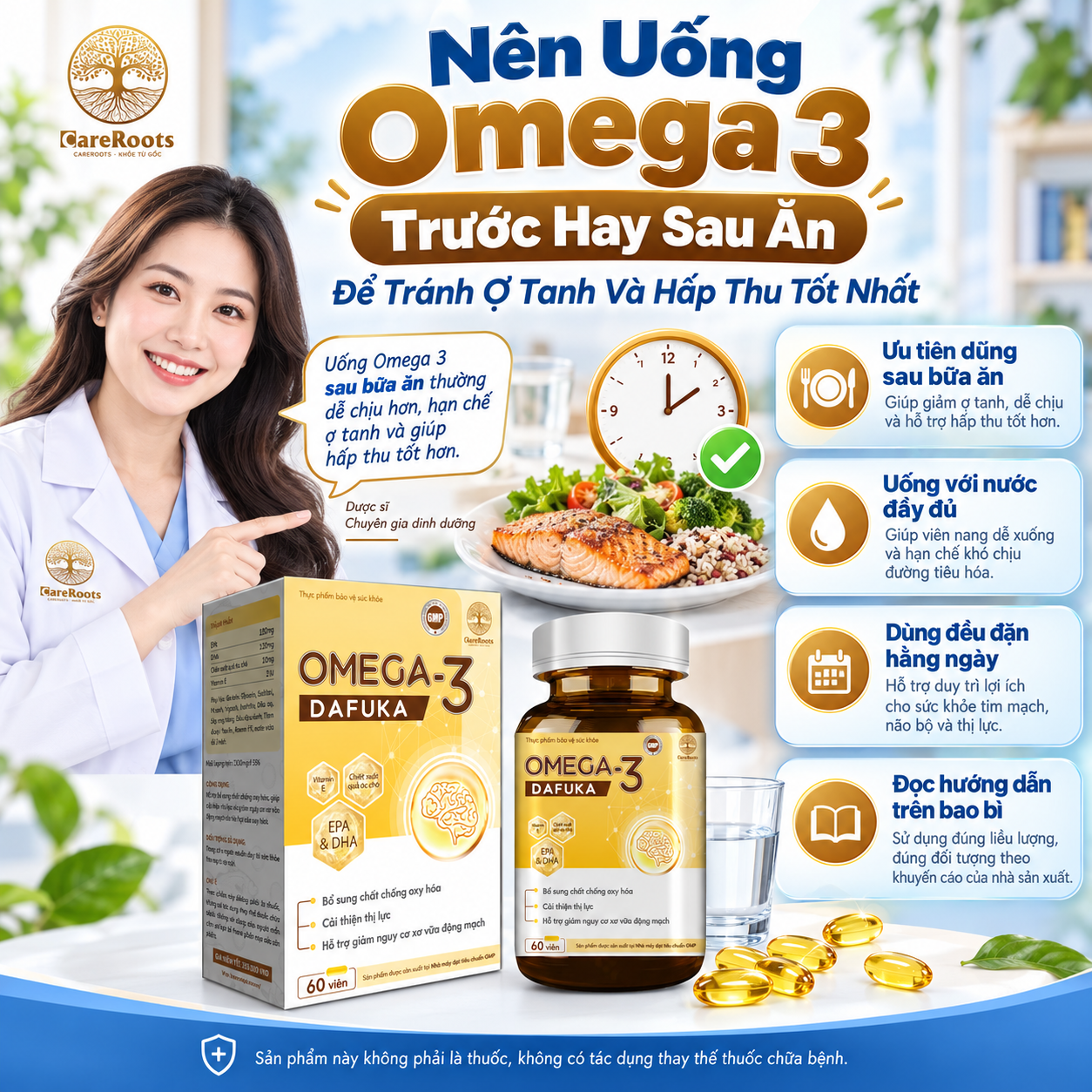 Nên Uống Omega 3 Trước Hay Sau Ăn Để Tránh Ợ Tanh Và Hấp Thu Tốt Nhất