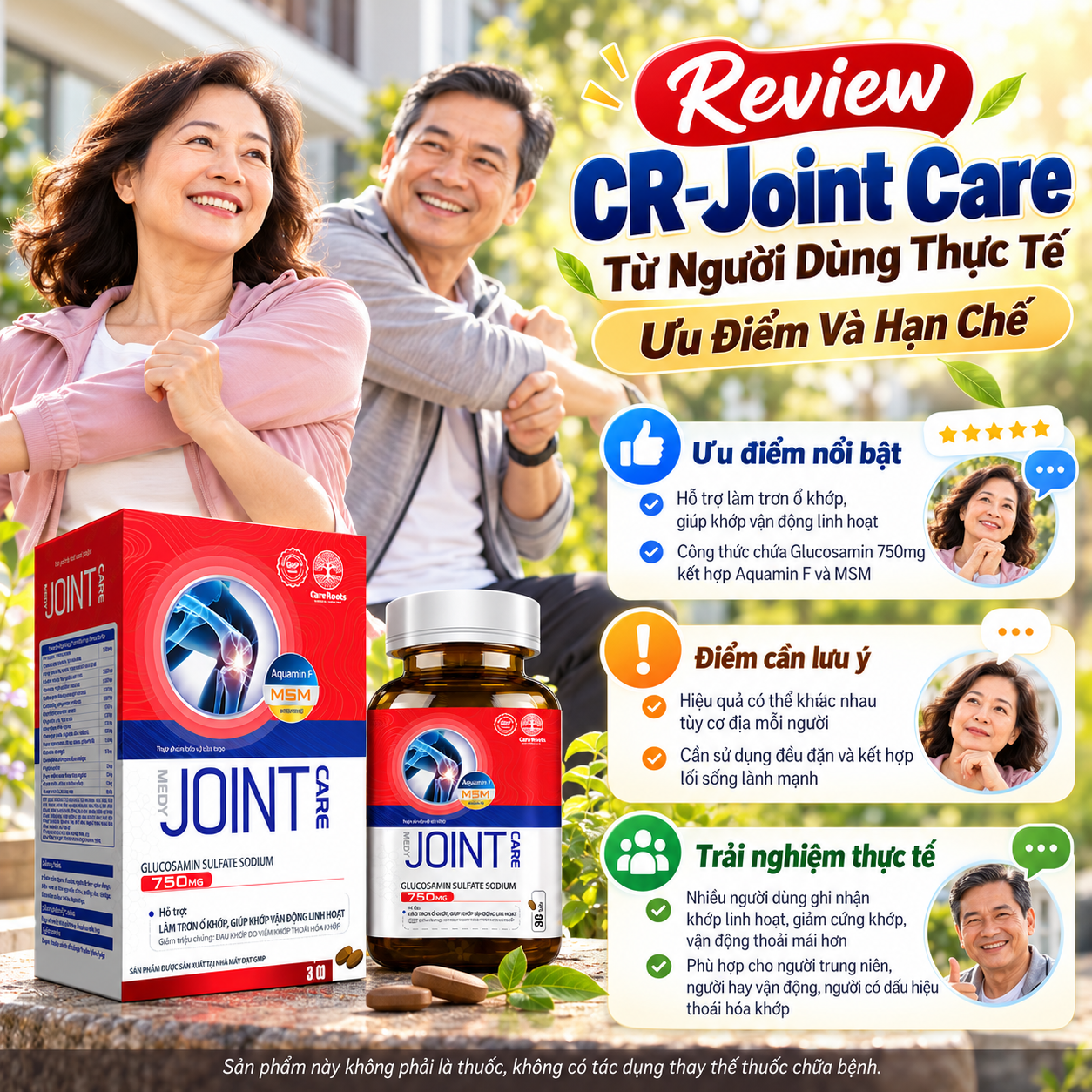 Review CR-Joint Care Từ Người Dùng Thực Tế Ưu Điểm Và Hạn Chế