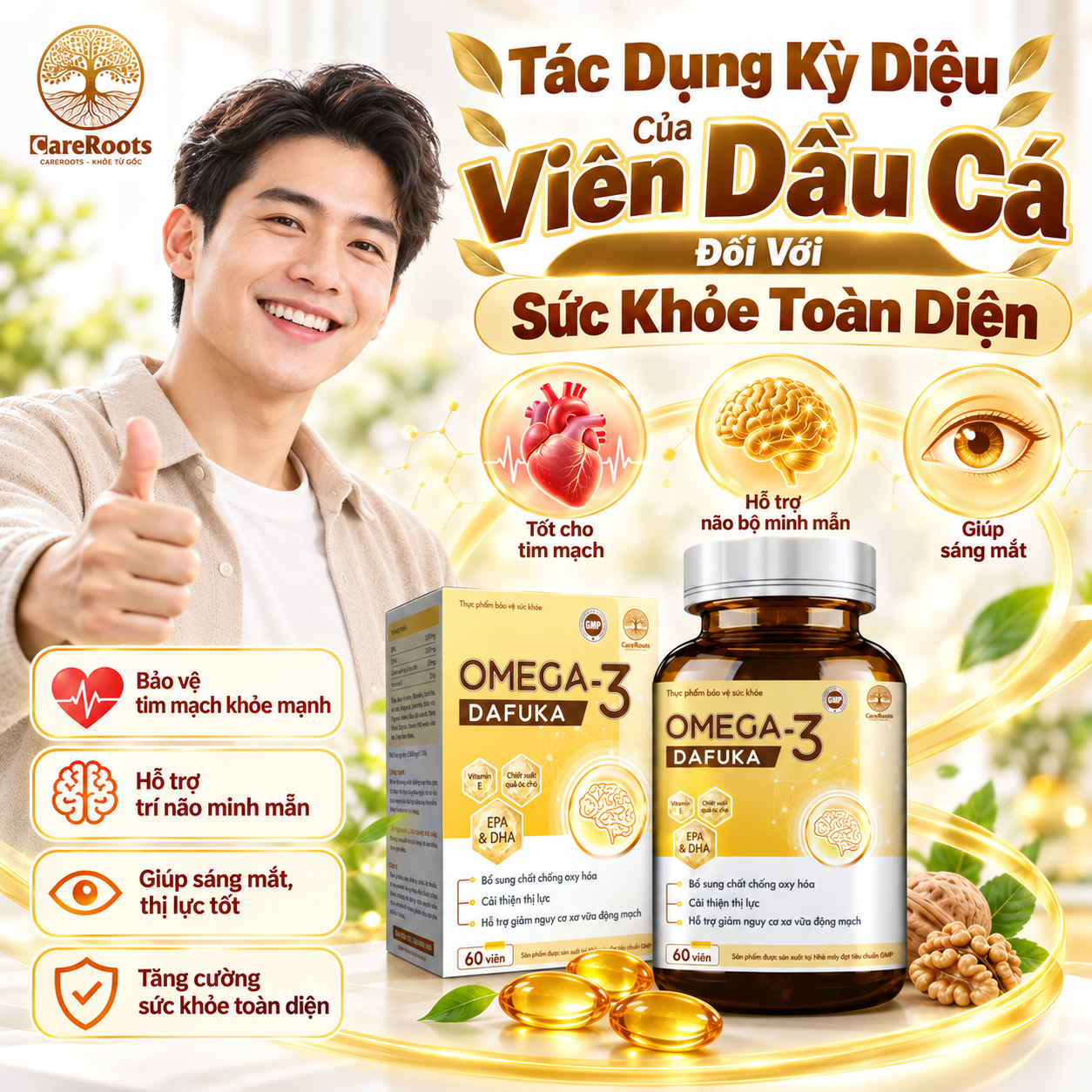 Tác Dụng Kỳ Diệu Của Viên Dầu Cá Đối Với Sức Khỏe Toàn Diện