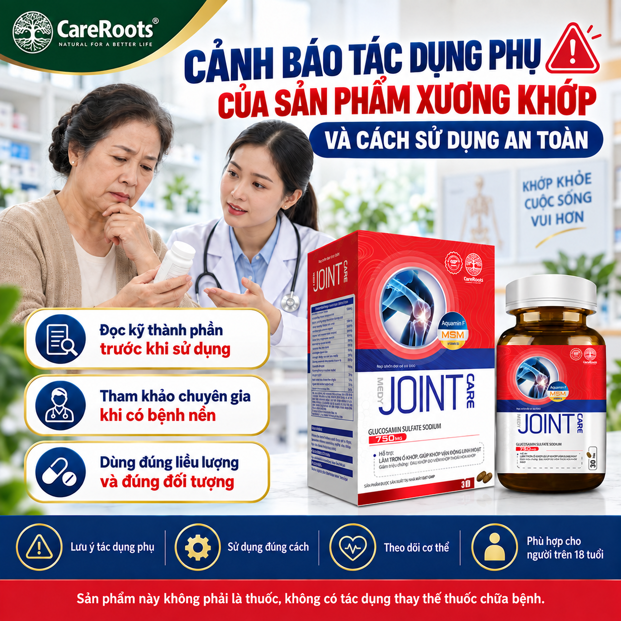 Tác Dụng Phụ Của Sản Phẩm Xương Khớp Và Lưu Ý Khi Sử Dụng
