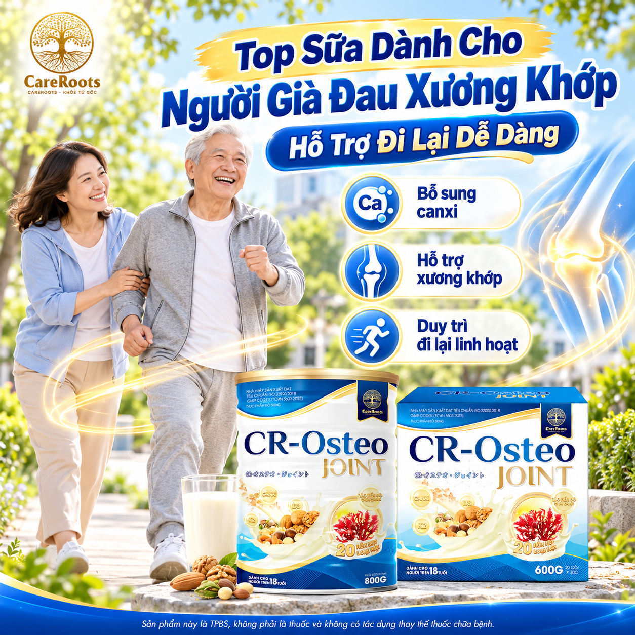 Top Sữa Dành Cho Người Già Đau Xương Khớp Hỗ Trợ Đi Lại Dễ Dàng
