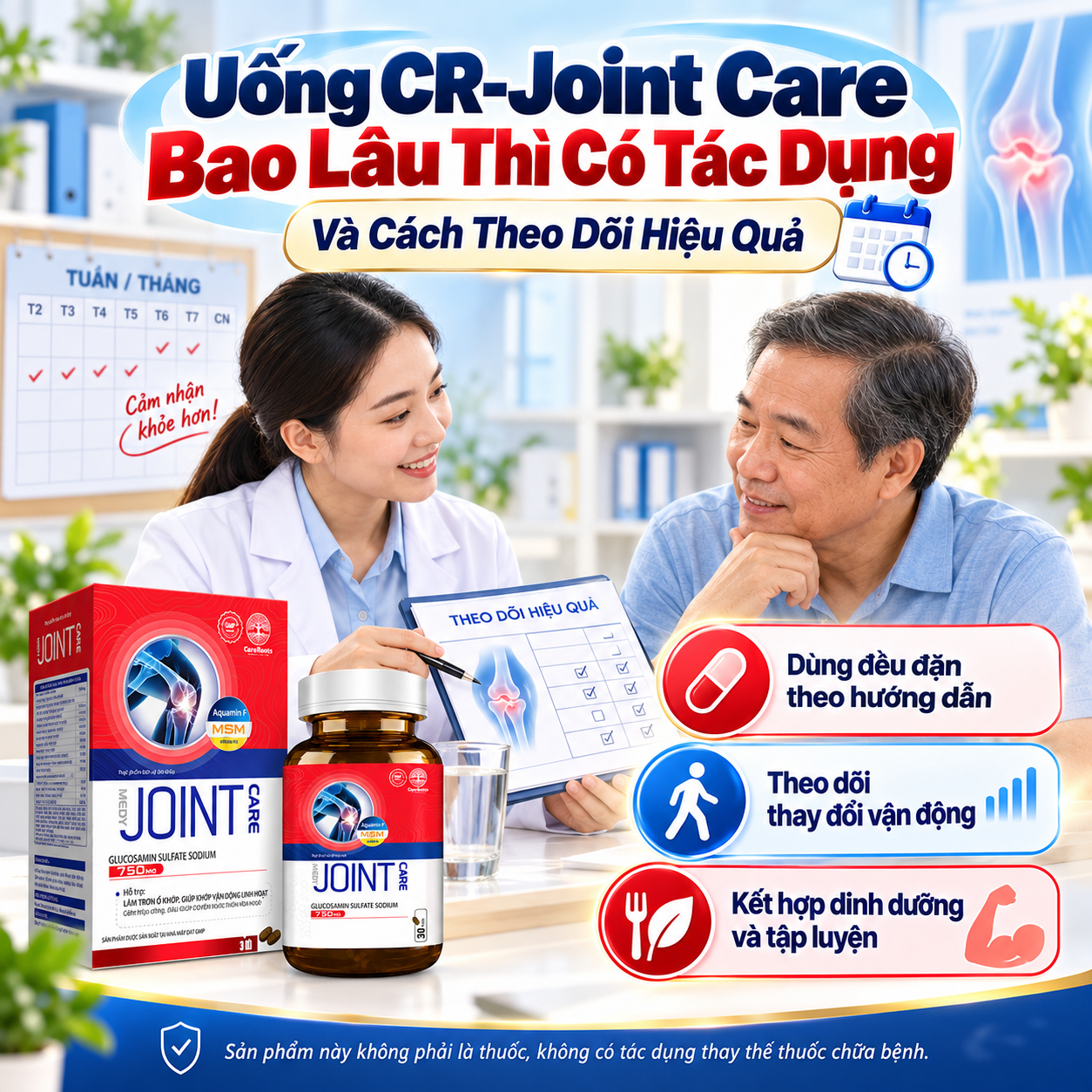 Uống CR-Joint Care Bao Lâu Thì Có Tác Dụng Và Cách Theo Dõi Hiệu Quả
