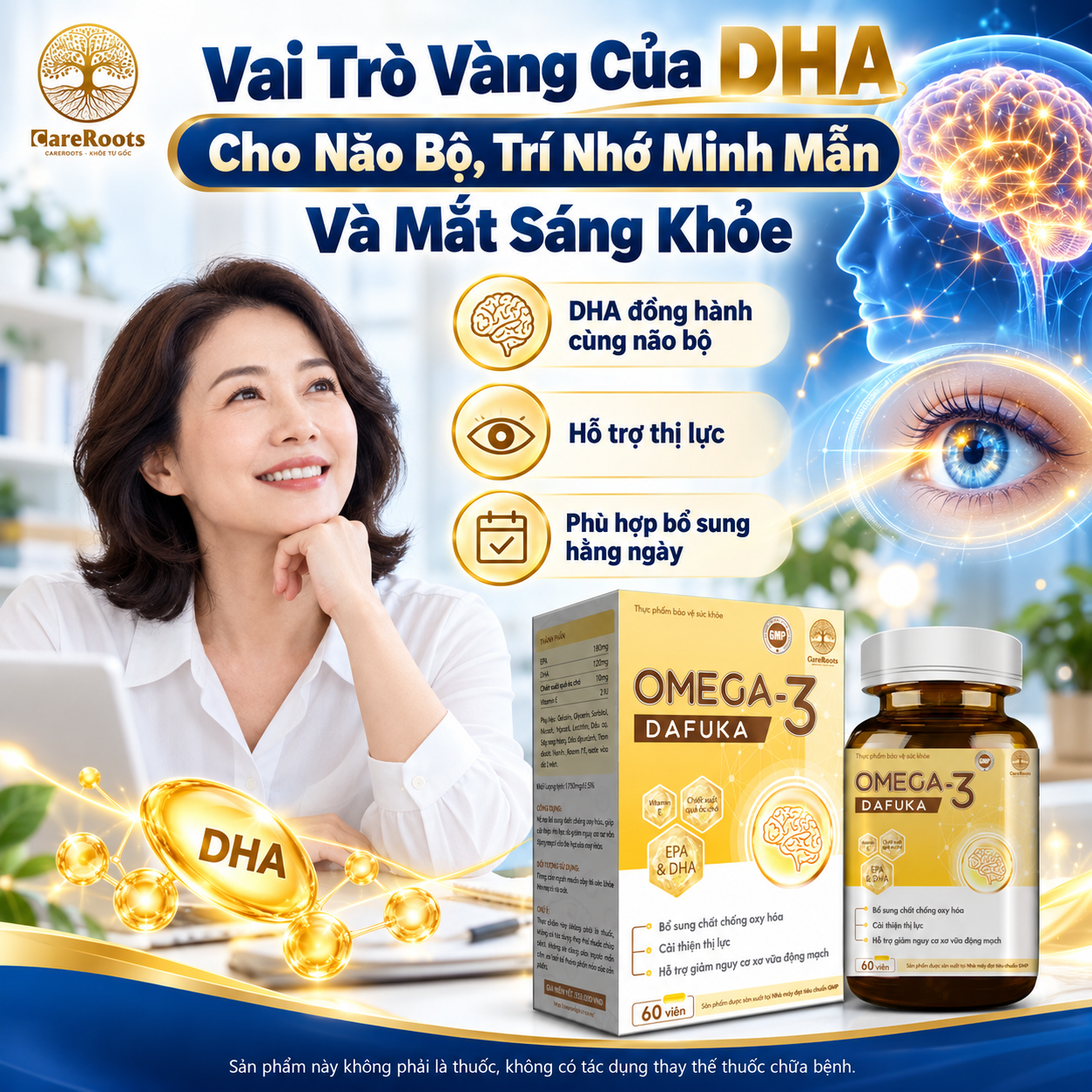 Vai Trò Vàng Của DHA Cho Não Bộ Trí Nhớ Minh Mẫn Và Mắt Sáng Khỏe