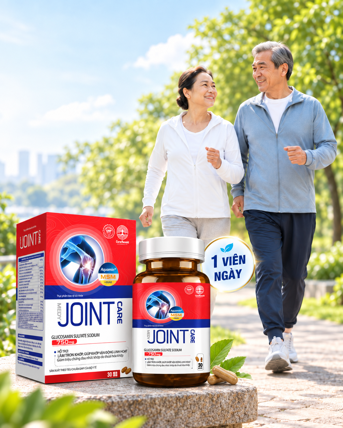 Dùng CR-Joint Care 1 viên mỗi ngày giúp vận động linh hoạt hơn