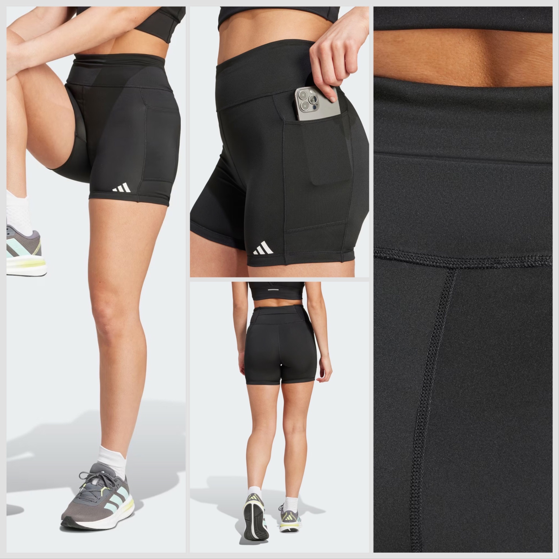 Quần bike short chạy bộ ADl 2 túi hông 6 inches
