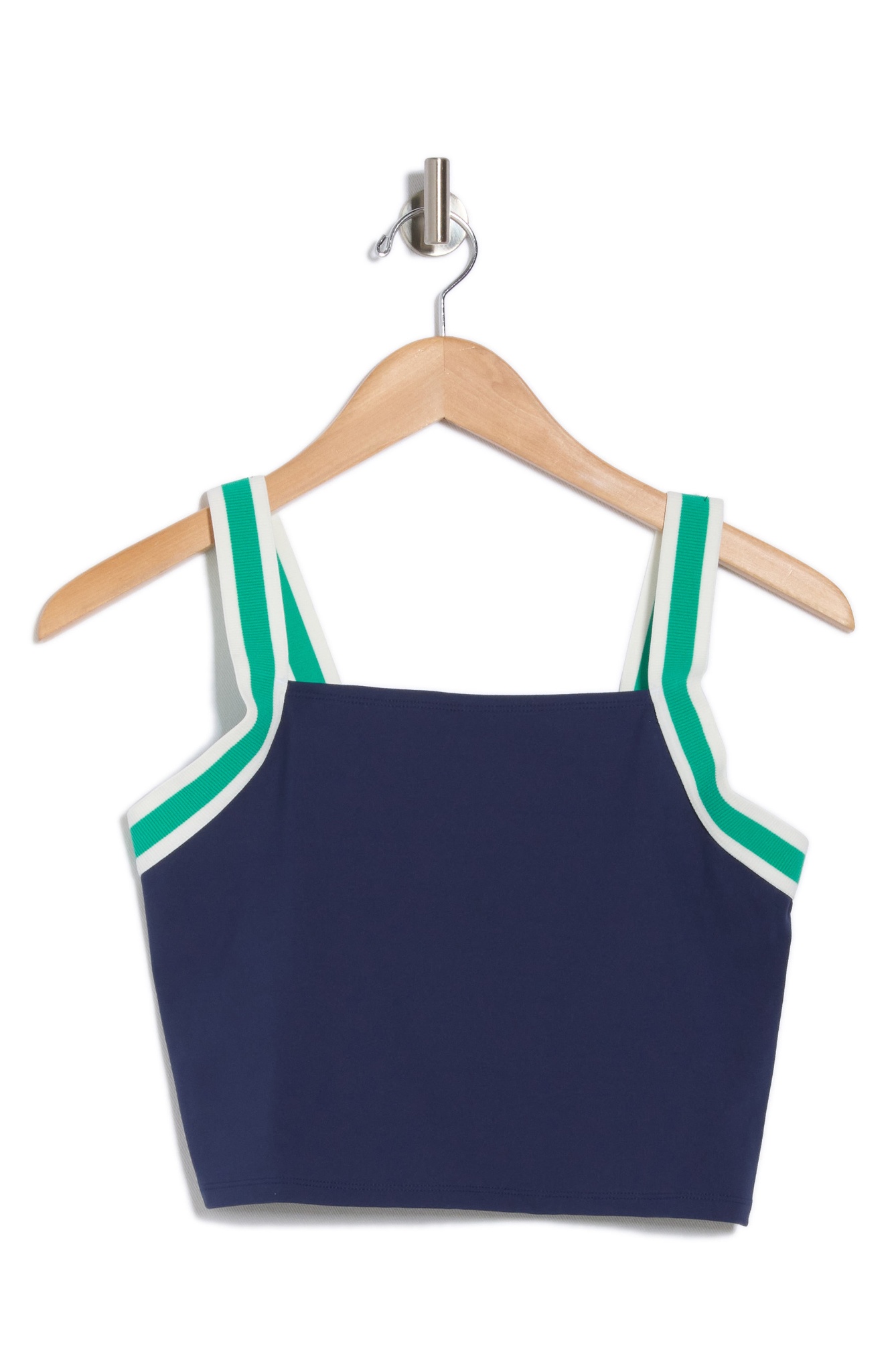 Áo crop top dây chun sọc màu 90Degree