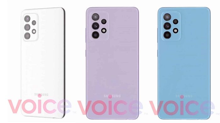 Galaxy A52 5G rò rỉ thiết kế: 4 tùy chọn màu sắc, camera sau tương tự Note 20