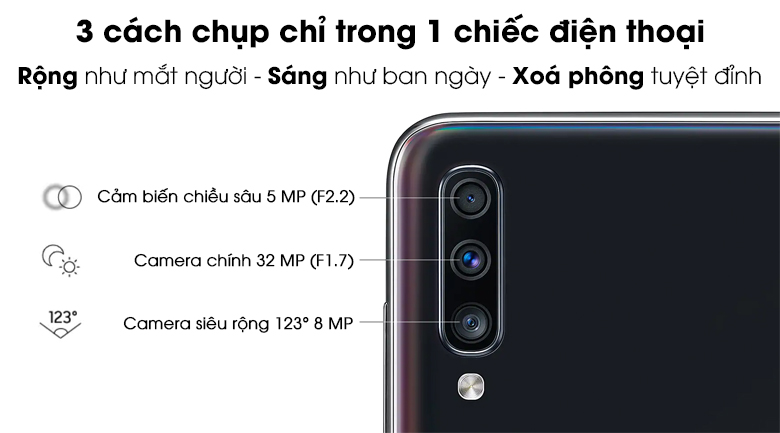 Khám phá những tính năng tuyệt vời của điện thoại Samsung A70