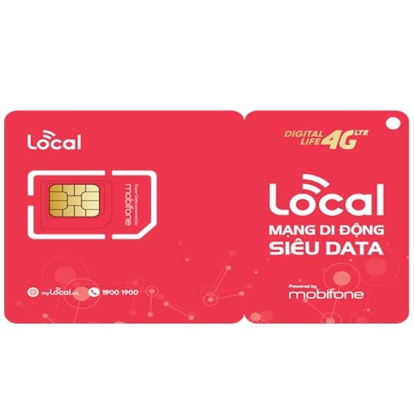 Sim Mobi Local A99 4Gb/ngày + 500 phút gọi