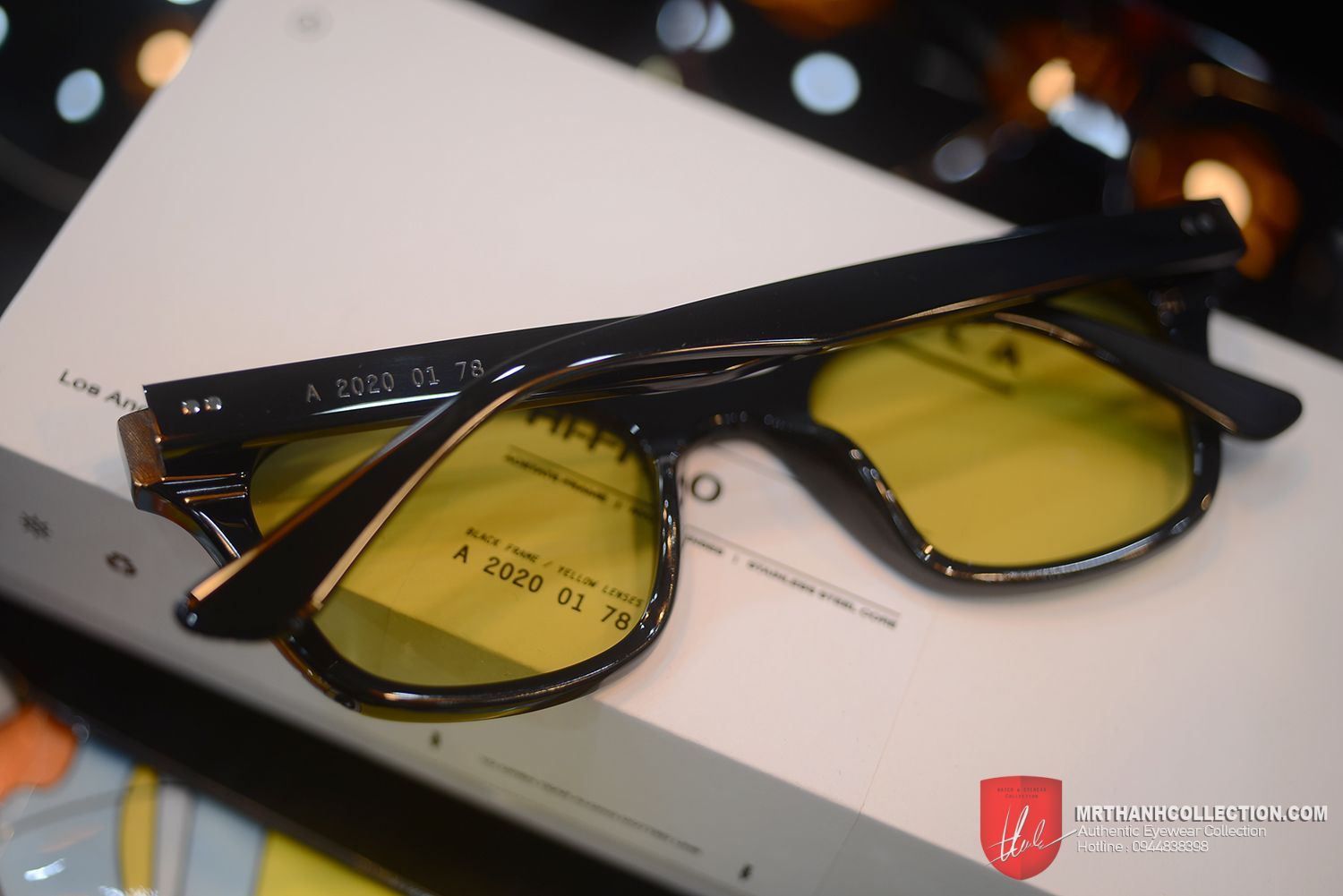 Kính râm Akila Hi-Fi 2.0 2020 01 78 Black Acetate Yellow Lens