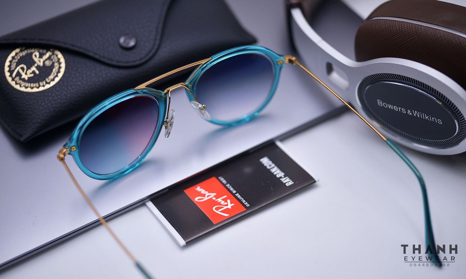 Ray Ban R4253 Kính râm Ray Ban RB4253 6236 Turquoise Frame Copper Lens