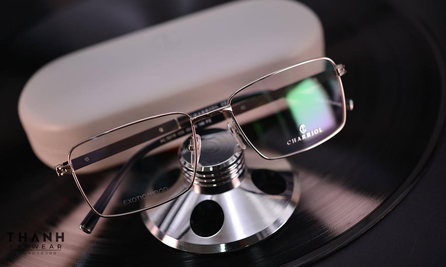 Gọng kính Charriol PC75116 C02 Shiny Silver/Grey Horn