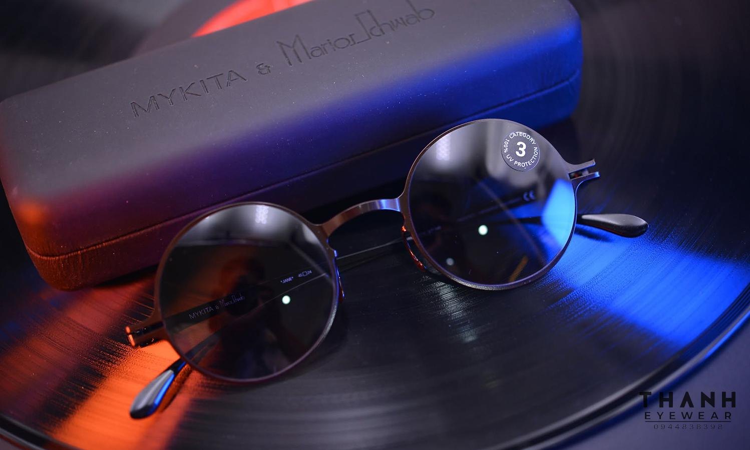 Kính râm Mykita COLLAB JANE COCOA F51 Black/Grey Gradient Mirror