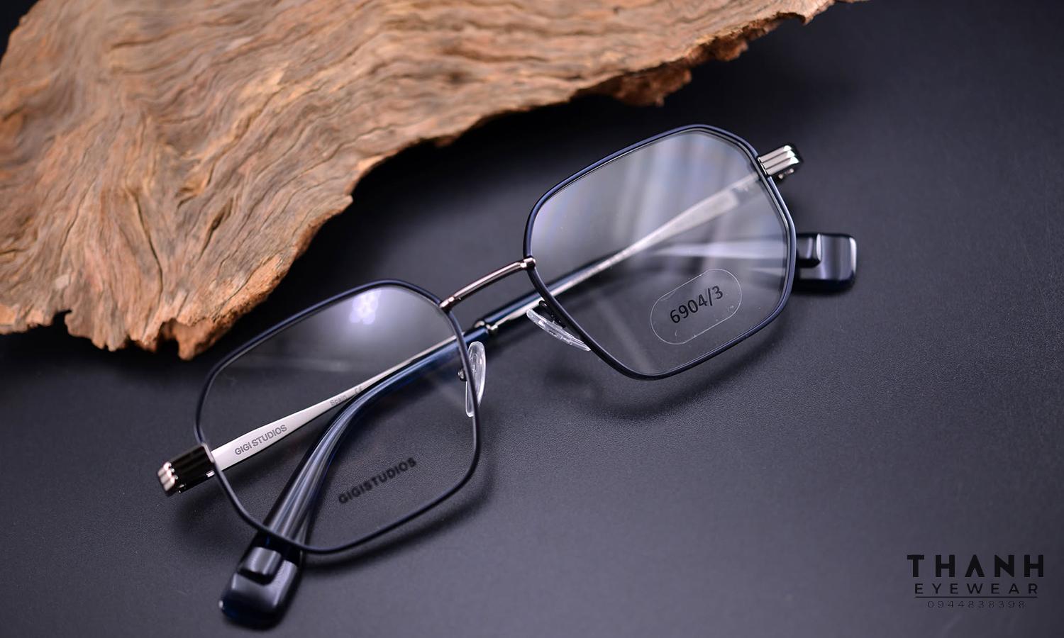 Gọng kính GIGI STUDIOS Betatitanium Newton Blue 6904/3