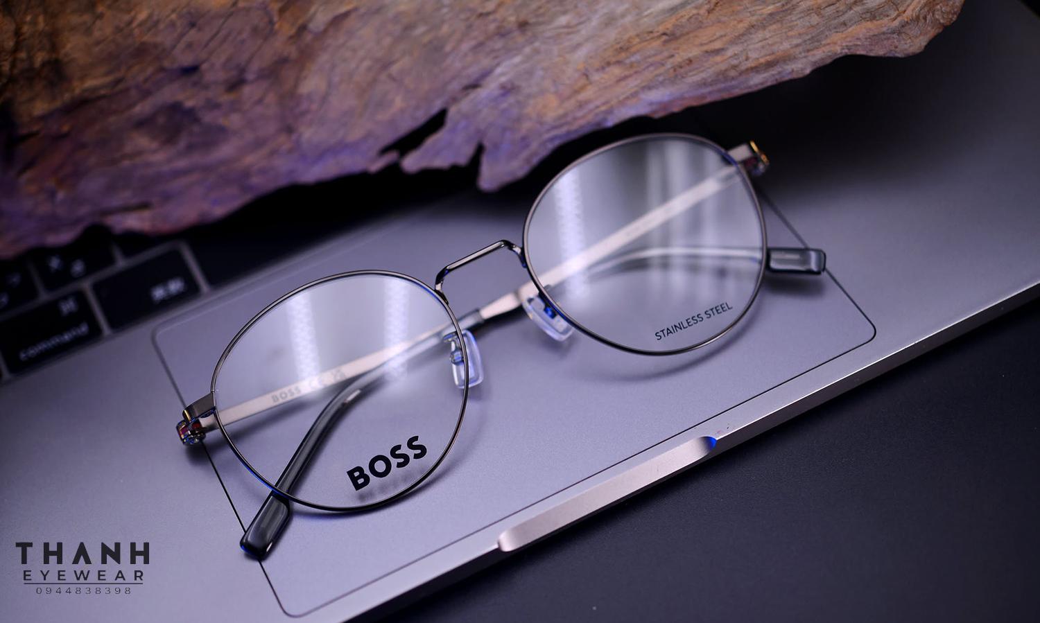 Gọng kính Hugo Boss 1539/F 0R8000 Matte Dark Ruthenium