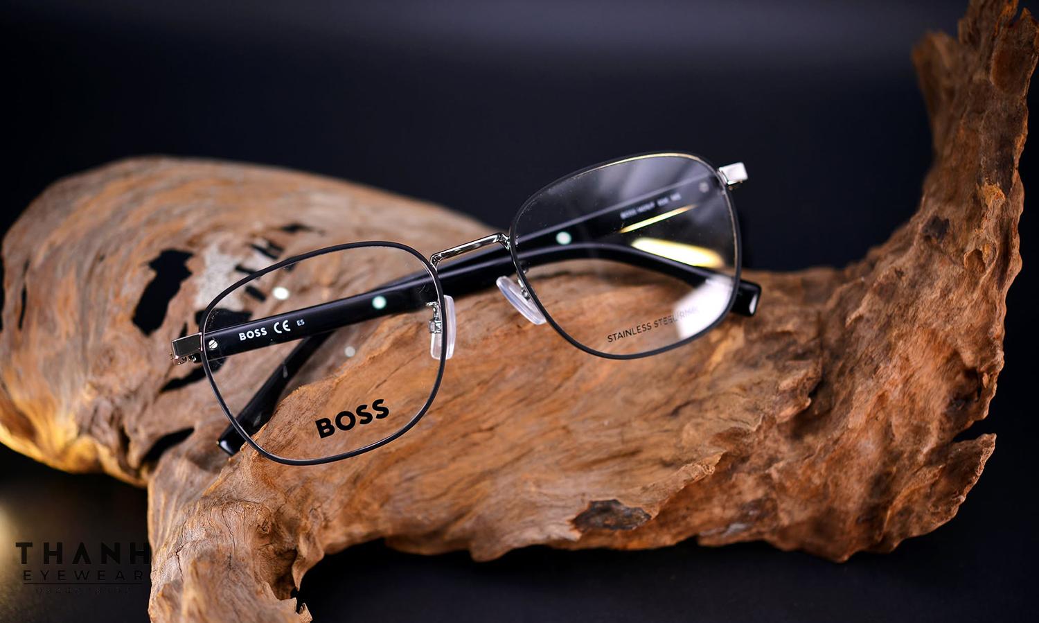 Gọng kính Hugo Boss BOSS1409/F 085K00 Ruthenium/Black