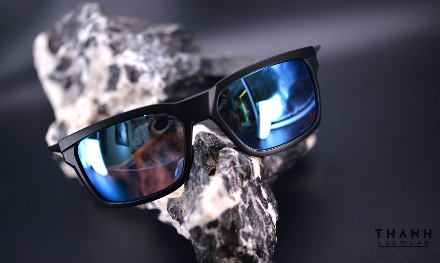 Kính râm 100% Daze Sunglasses Black / Blue Lens 61030-019