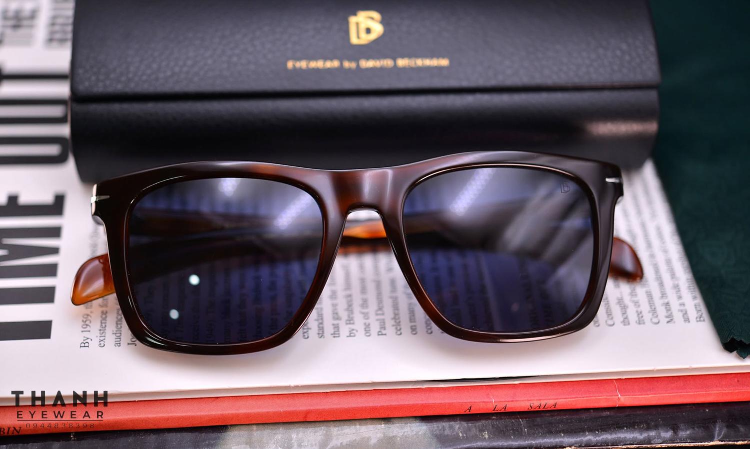 Kính râm David Beckham DB7000 0WR9 KU Brown Havana/Blue