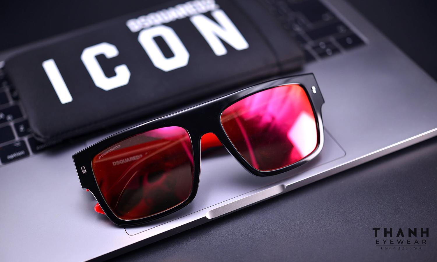 Kính râm Dsquared2 ICON0003/S OITUZ Red and Orange