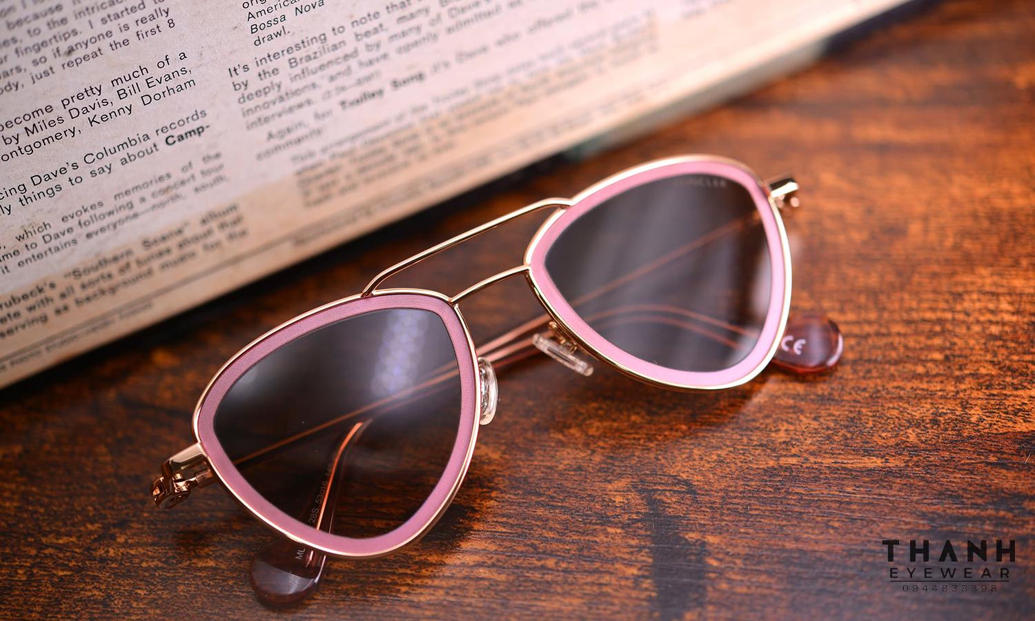Kính râm Moncler ML0058 28S Shiny Rose/Gold Bordeaux Gradient