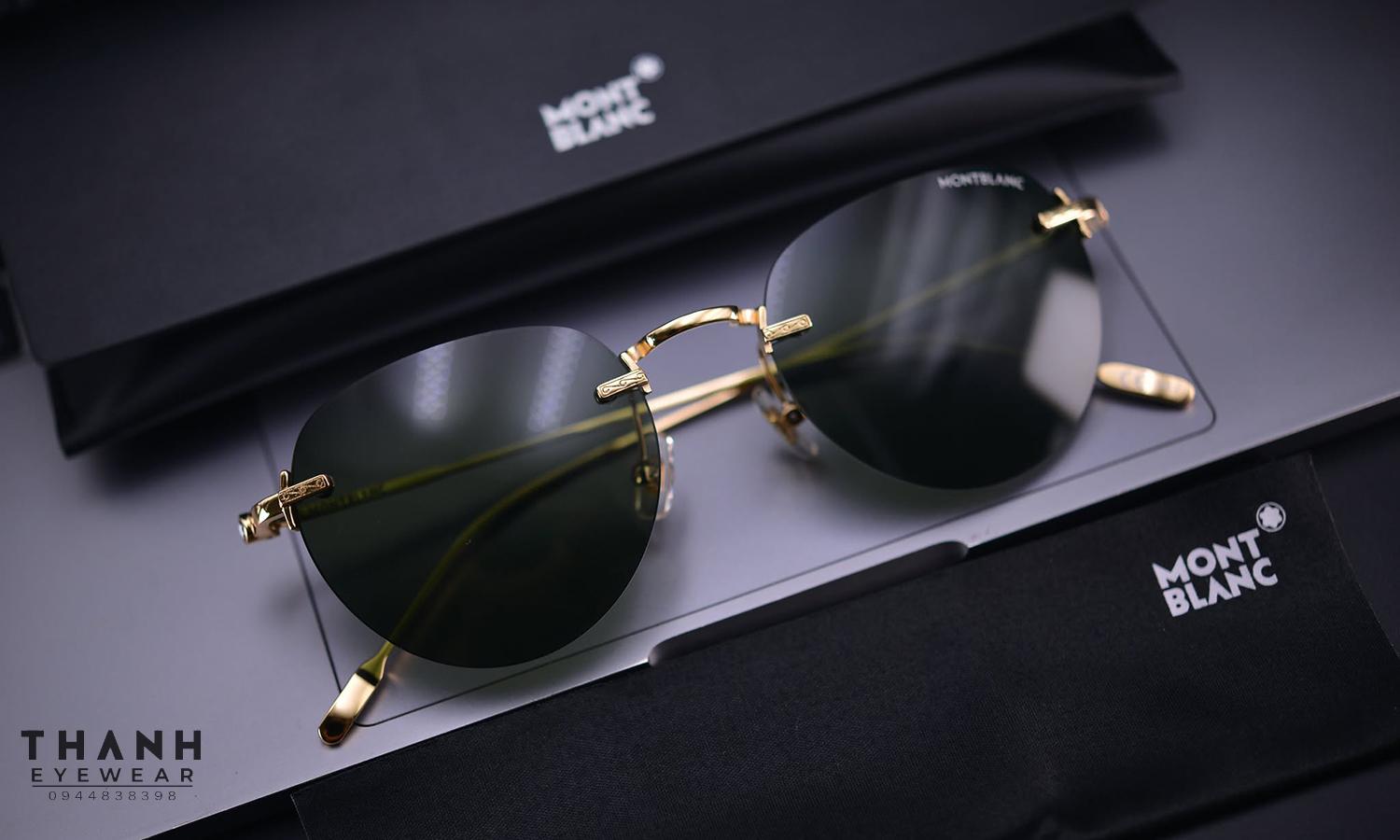 Kính râm MontBlanc MB0239S 002 Gunmetal Black